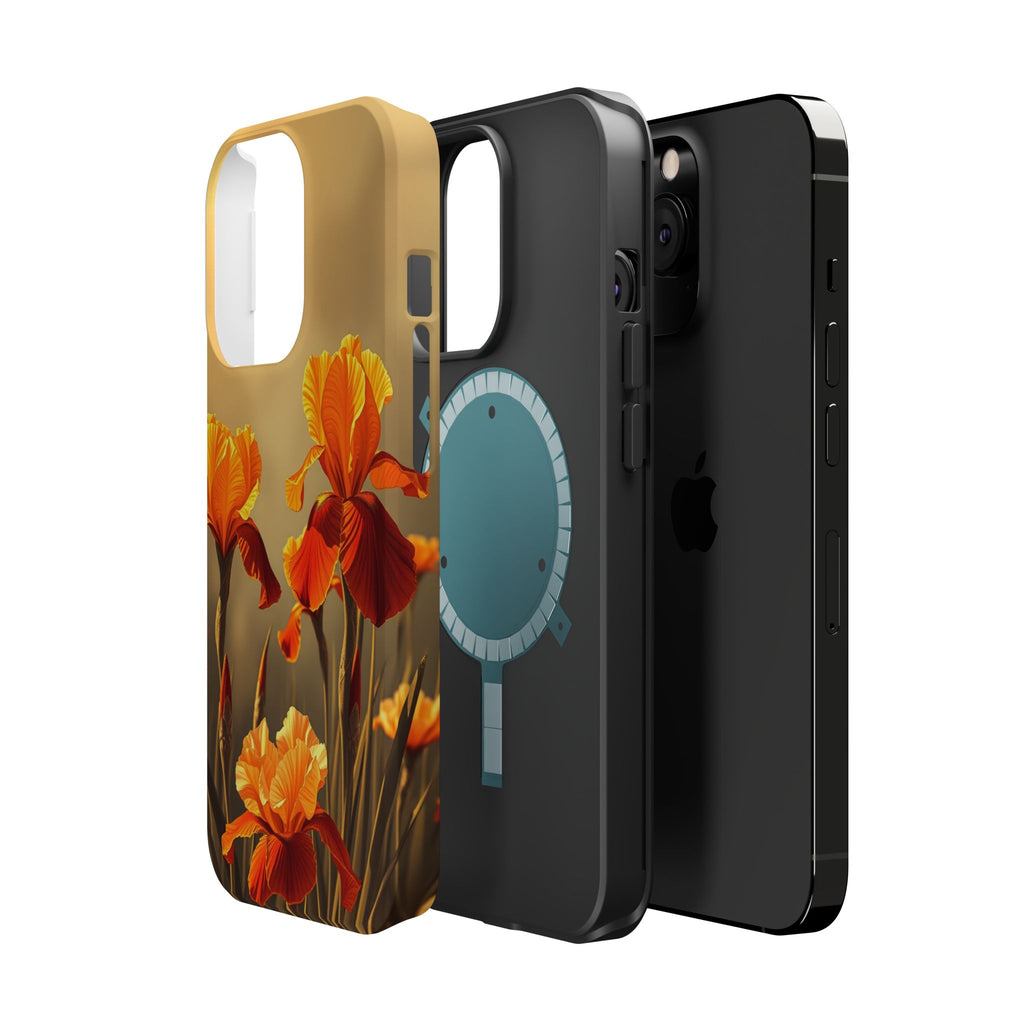 iPhone Iris Garden Gold Foil Luxury Slim Everyday Designer Case · iPhone Case