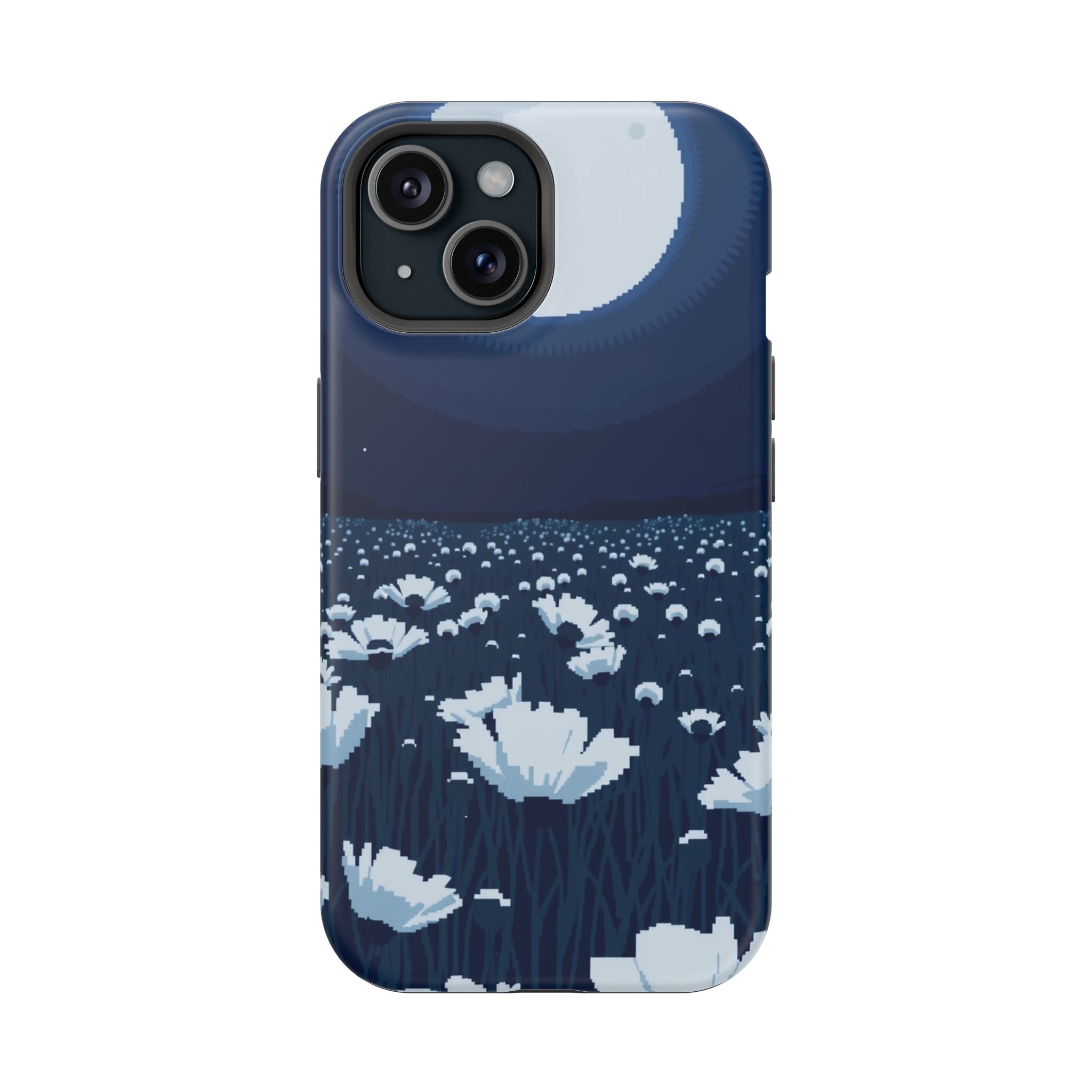 iPhone Poppy Field Pixel Art -Bit Bold Modern Everyday Snap Case · iPhone Case