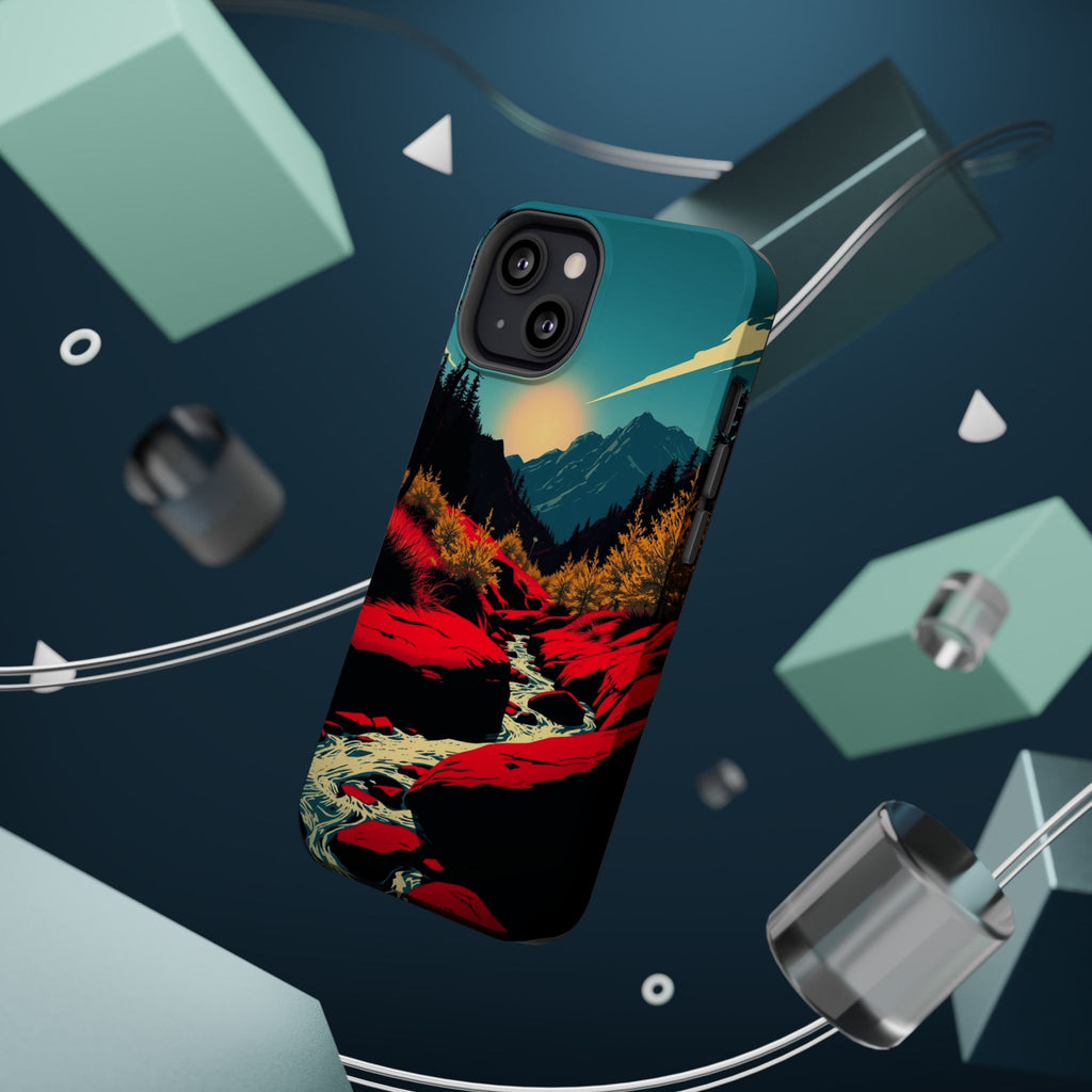 iPhone Earthy Spring Creek Design Bold Modern Everyday Snap Case · iPhone Case