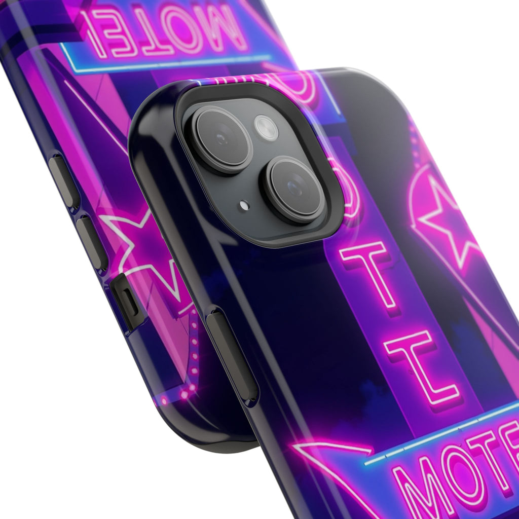 iPhone Neon Sign Motel Enchanted Art Slim Everyday Designer Case · iPhone Case