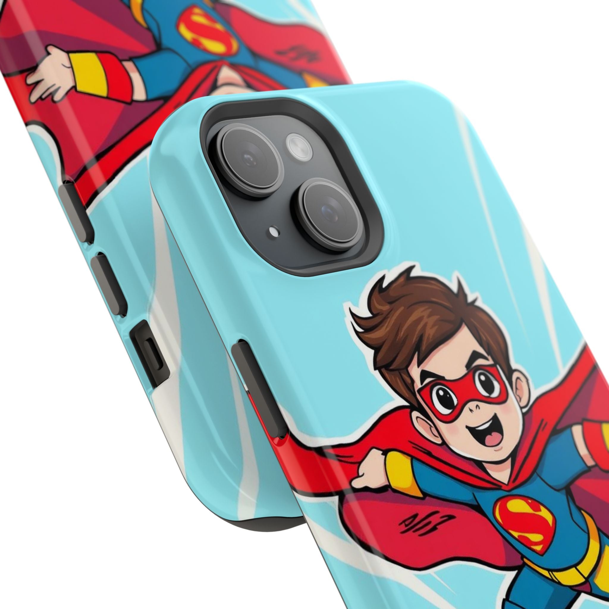iPhone Kid Superhero Flying Kids Fun iPhone Phone Case Gift Slim · iPhone Case