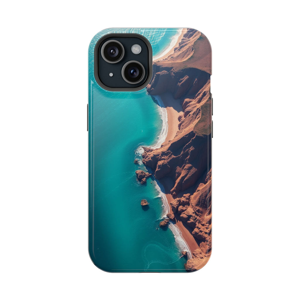 iPhone Shoreline Aerial Abstract Geometric Slim iPhone Everyday · iPhone Case
