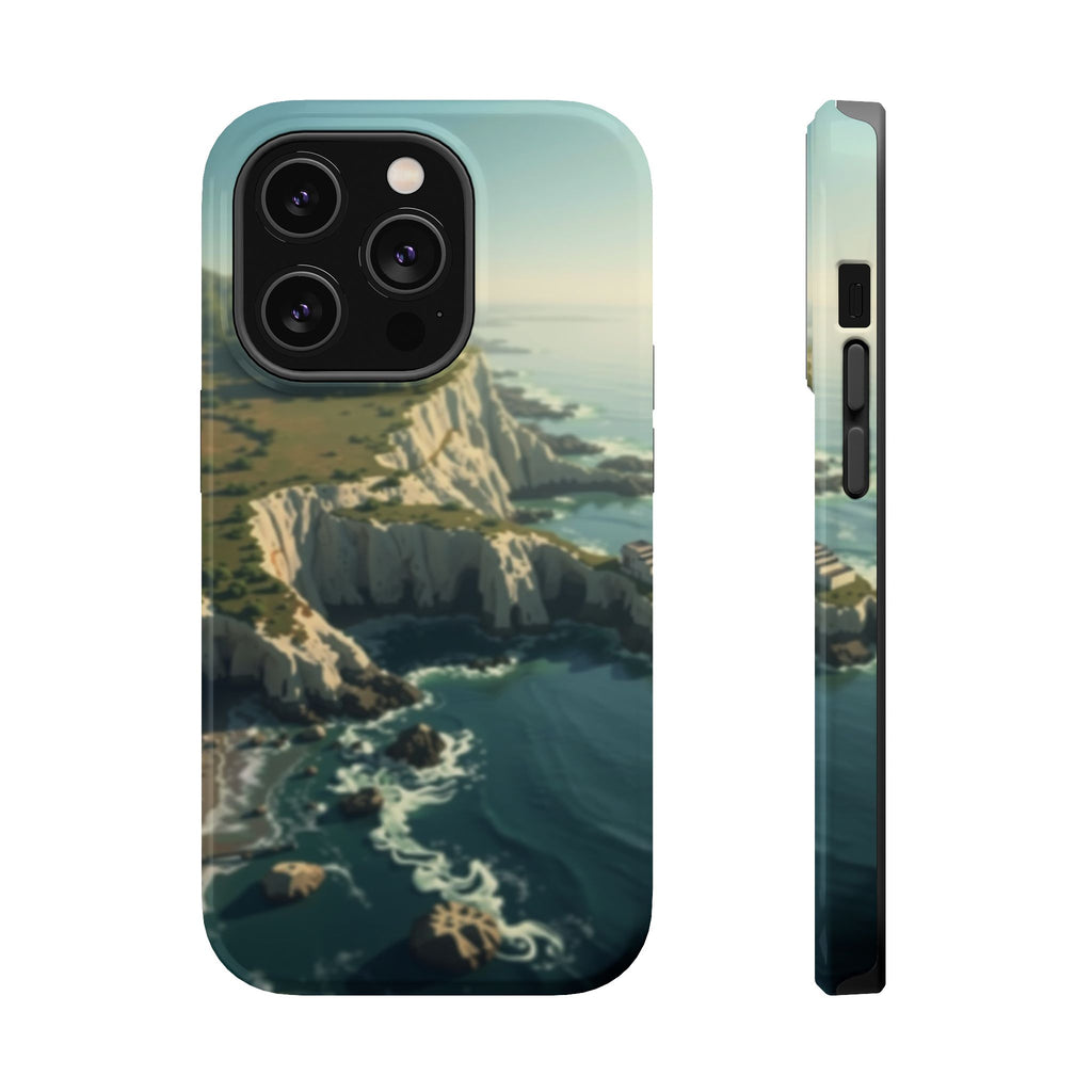 iPhone Shoreline Aerial Mystic Art Bold Modern Everyday Snap Case · iPhone Case
