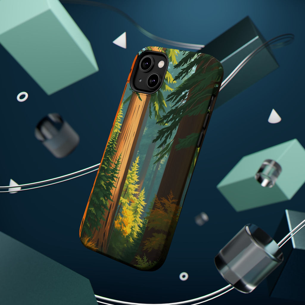 iPhone Redwood Forest Oil Painting Impressionist Clean iPhone Minimal · iPhone C