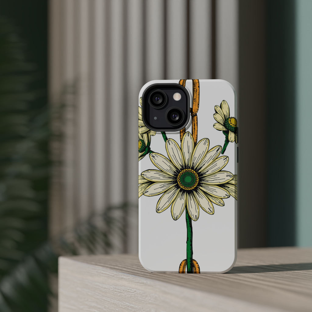 iPhone Daisy Chain Dark Gothic Ink Bold Modern Everyday Snap Case · iPhone Case