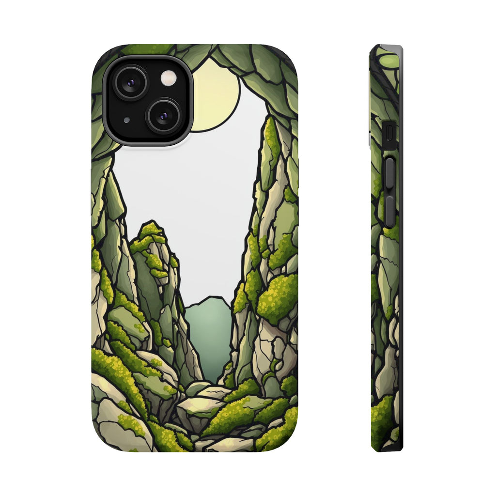 iPhone Sage And Ivory Moss Covered Rocks Slim Everyday iPhone Designer · iPhone