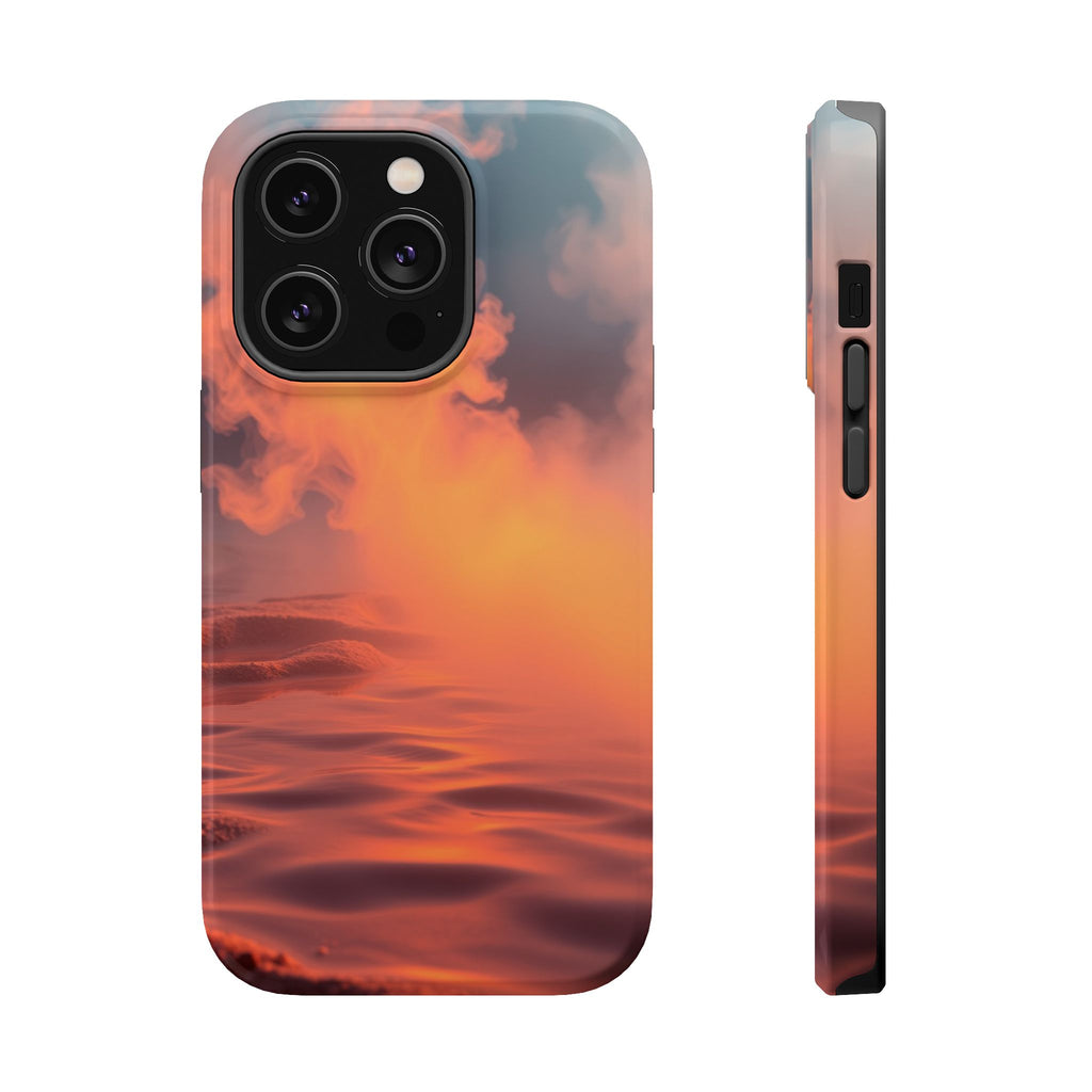 iPhone Burnt Orange And Sand Hot Spring Steam Slim iPhone Everyday · iPhone Case