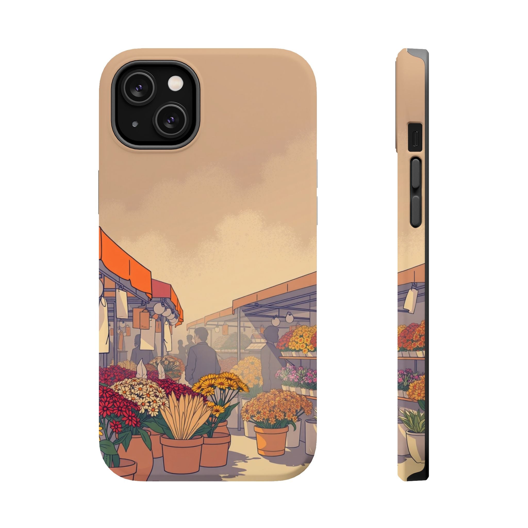 iPhone Vibrant Flower Market Design Slim Everyday Designer Case · iPhone Case