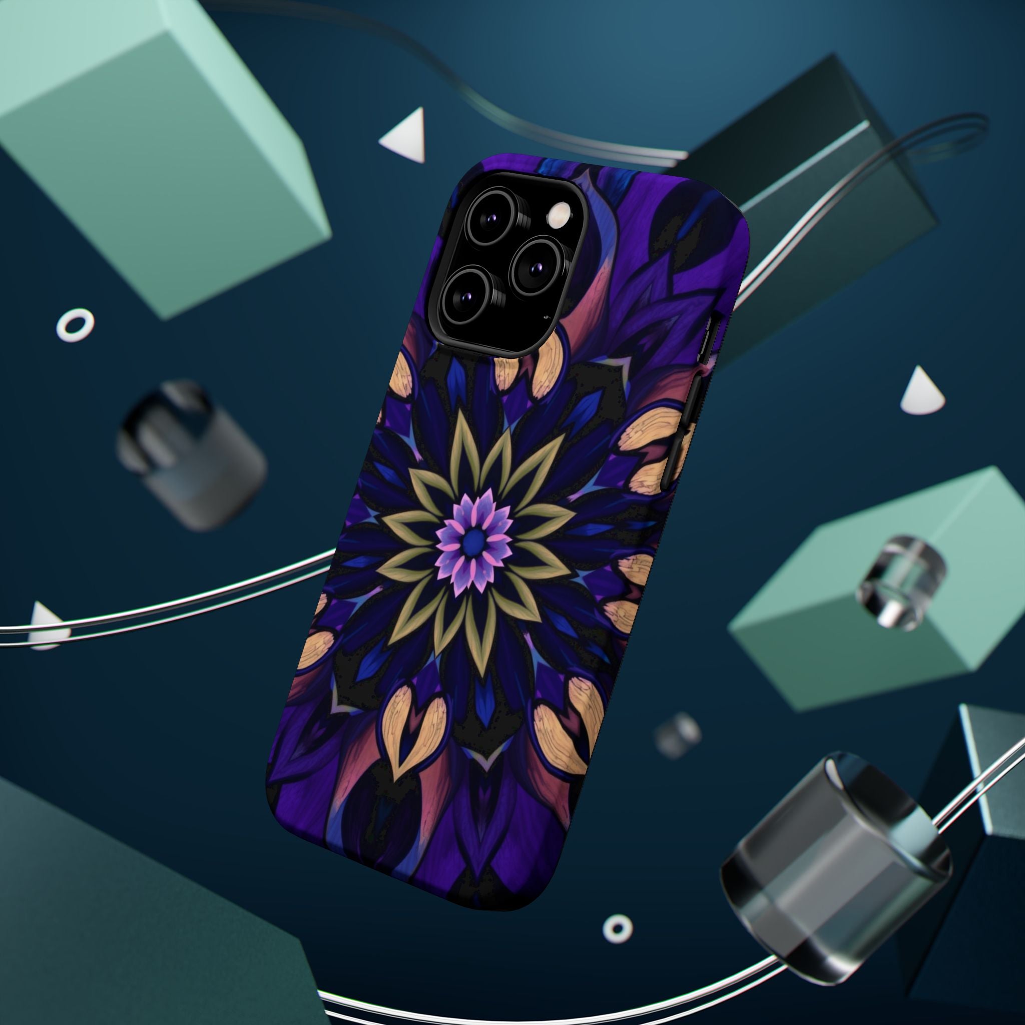iPhone Floral Mandala Mystic Art Bold Modern Everyday Snap Case · iPhone Case
