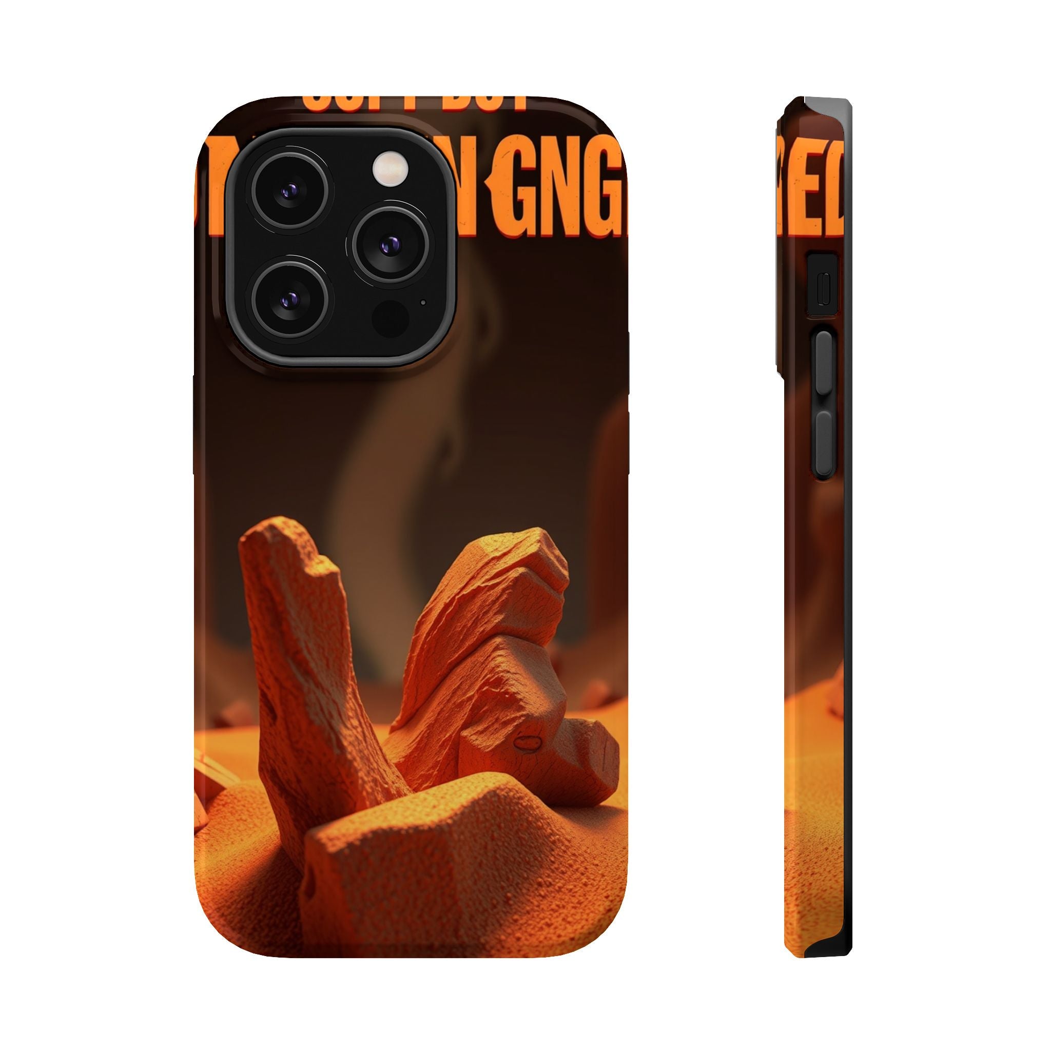 iPhone Earthy Soft but Unhinged Design Slim Everyday Designer Case · iPhone Case