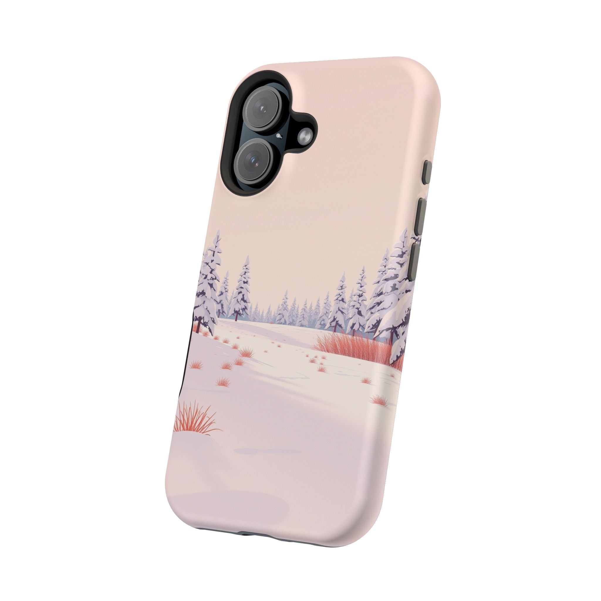 iPhone Snow Field Vintage Retro Poster Slim Everyday Designer Case · iPhone Case