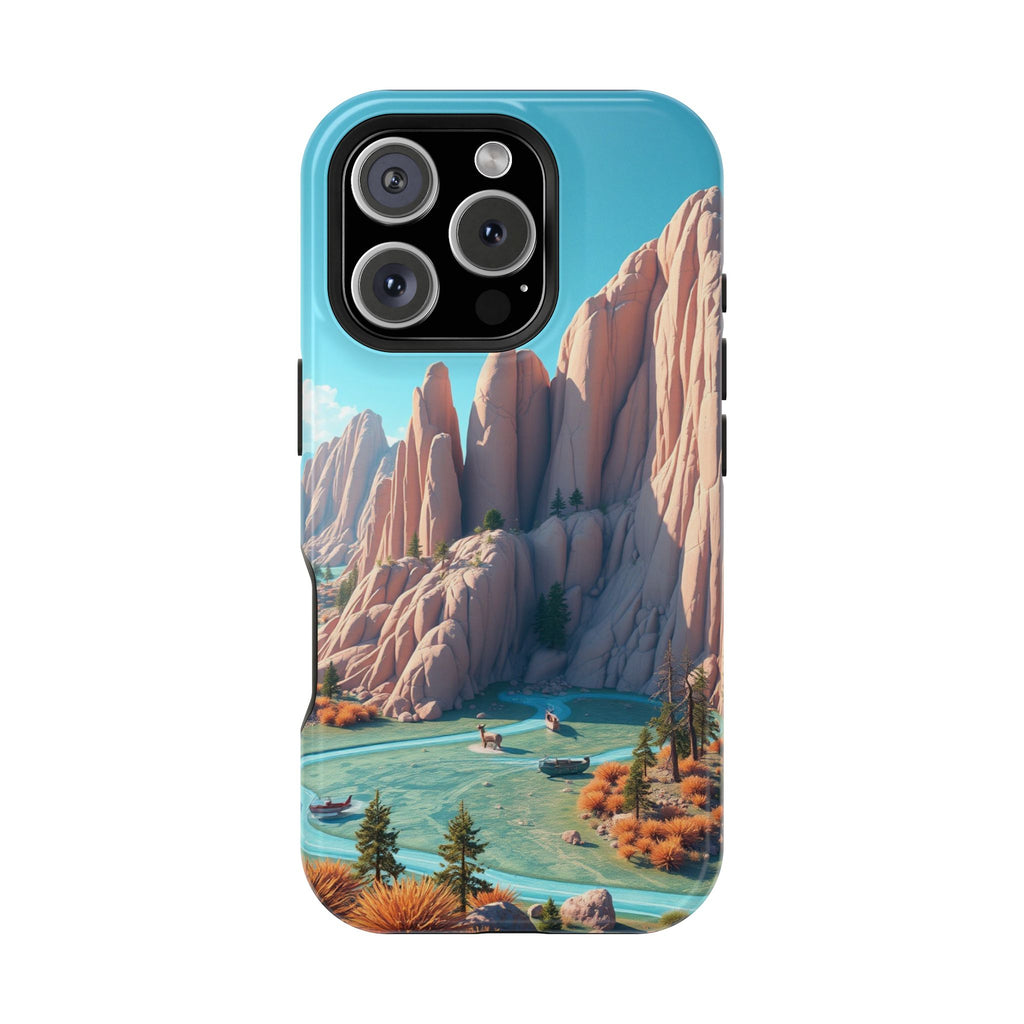 iPhone Pine Ridge Electric Art Slim Everyday Designer Case · iPhone Case