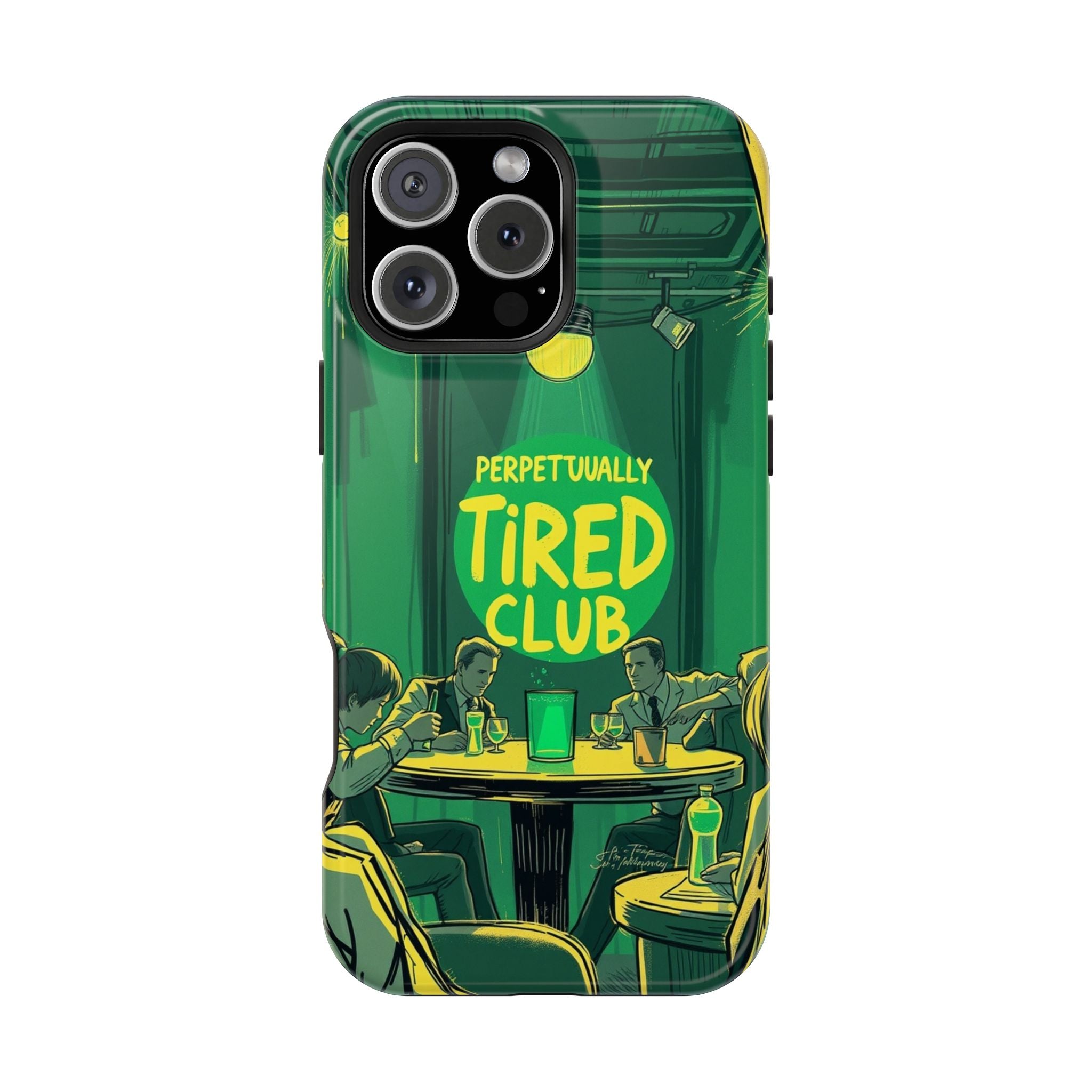 iPhone Radiant Perpetually Tired Club Design Slim Everyday Designer Case · iPhon
