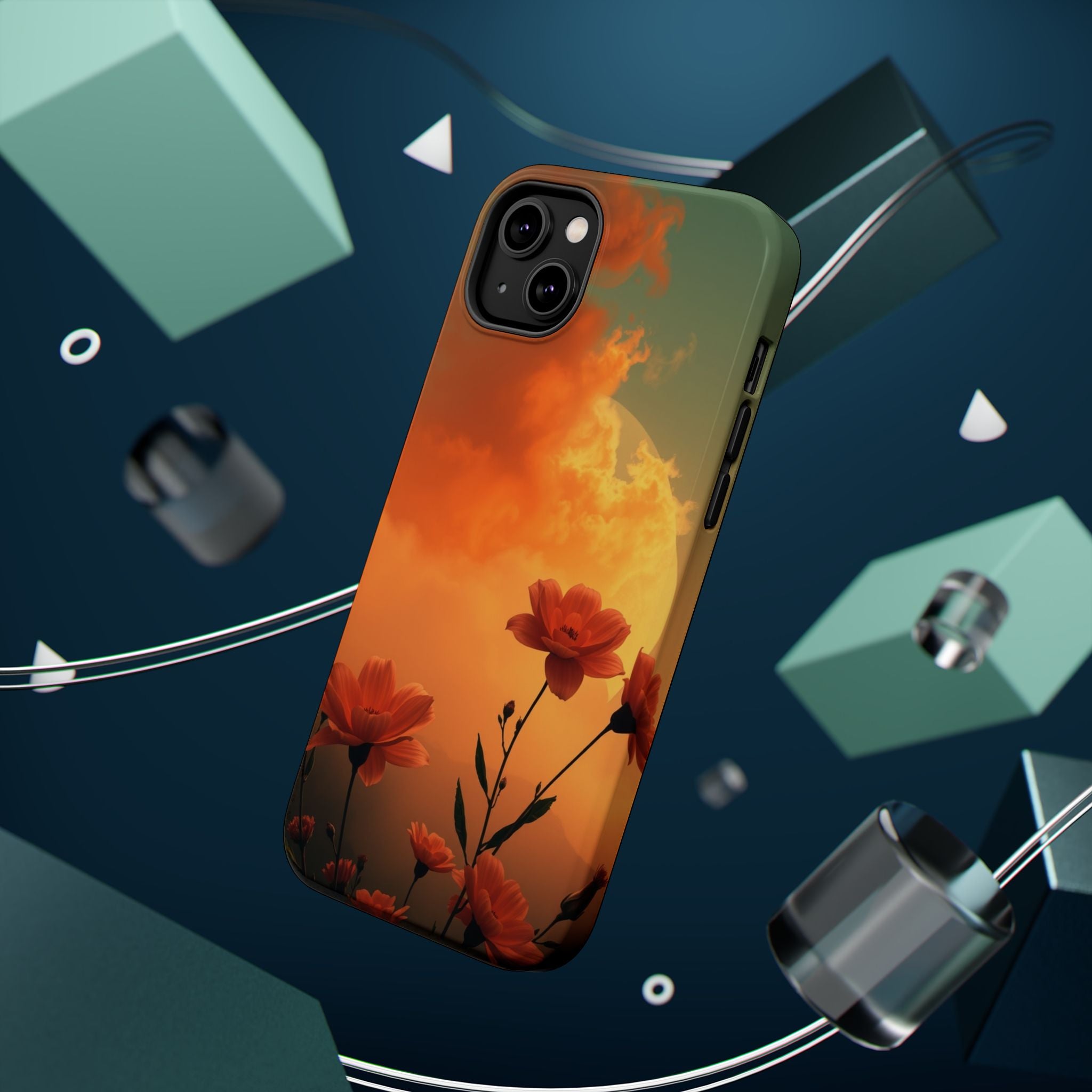 iPhone Floral Ombre Enchanted Art Bold Modern Everyday Snap Case · iPhone Case