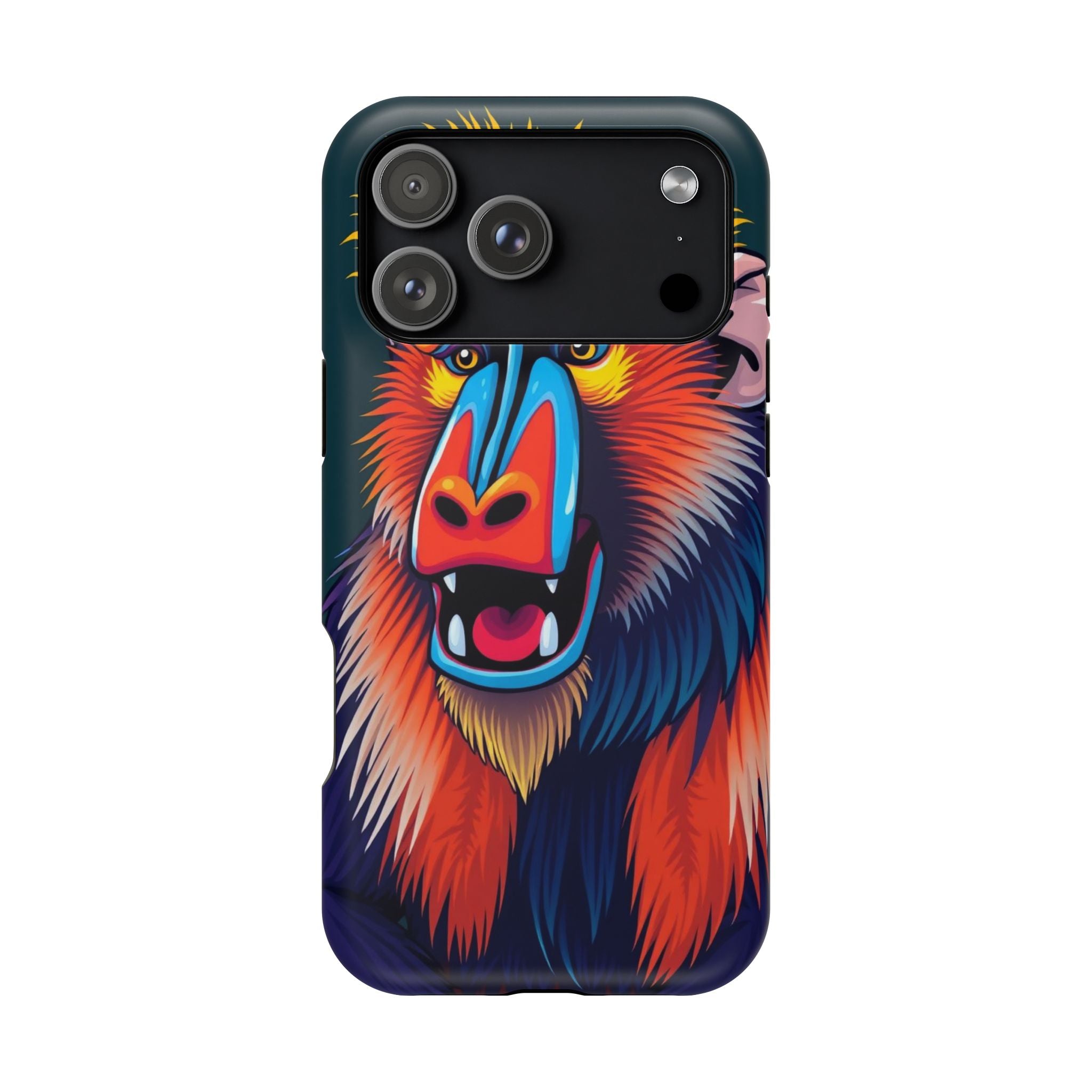 iPhone Mandrill Colorful Face Kids Fun iPhone Phone Case Gift Slim · iPhone Case
