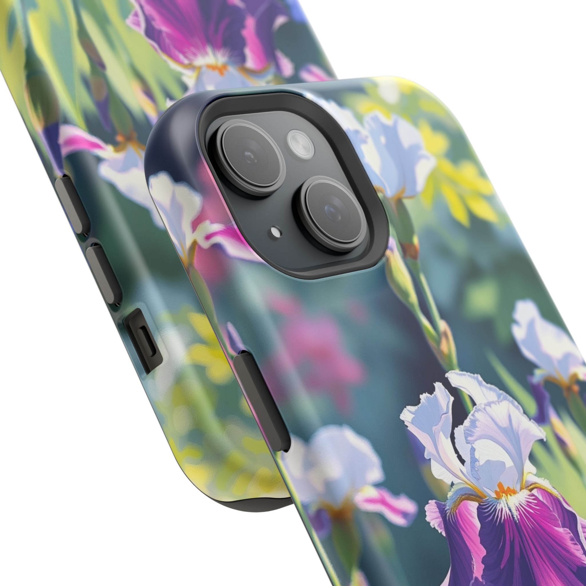 iPhone Vibrant Iris Garden Design Bold Modern Everyday Snap Case · iPhone Case