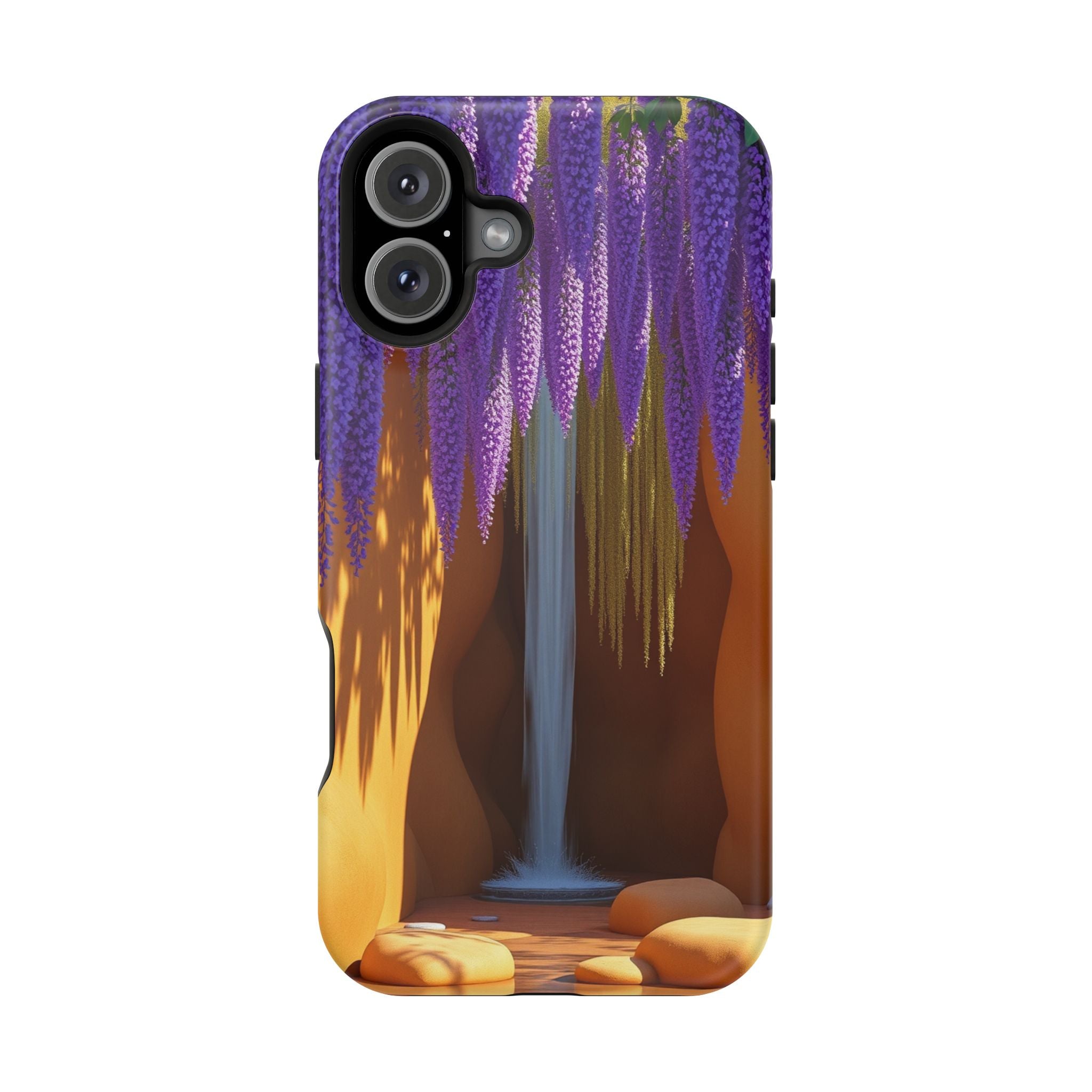 iPhone Earthy Wisteria Cascade Design Slim Everyday Designer Case · iPhone Case