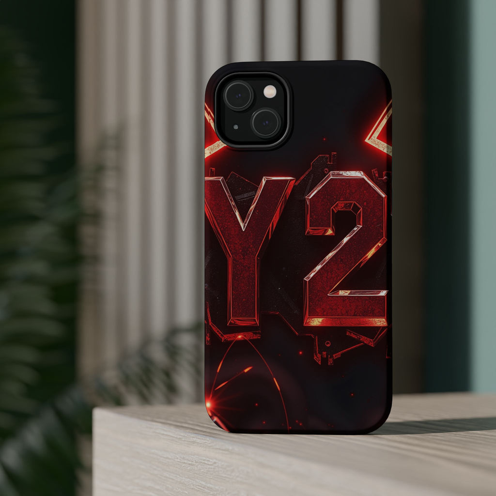 iPhone Y2K Holographic Bold Art Slim Everyday Designer Case · iPhone Case