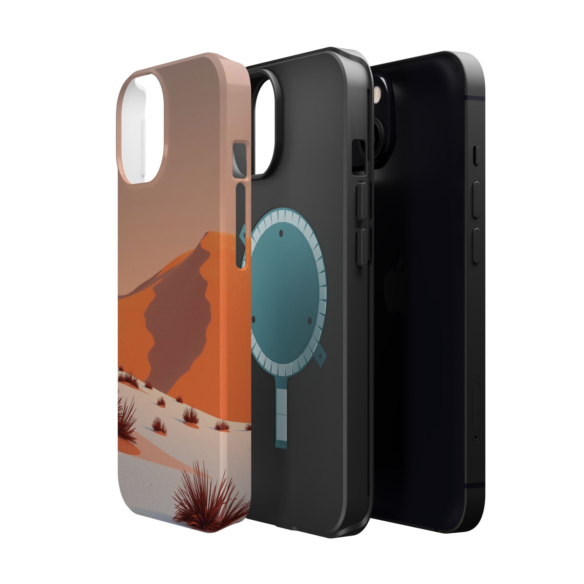 iPhone Burnt Orange And Sand Snow Field Slim Everyday iPhone Designer · iPhone C