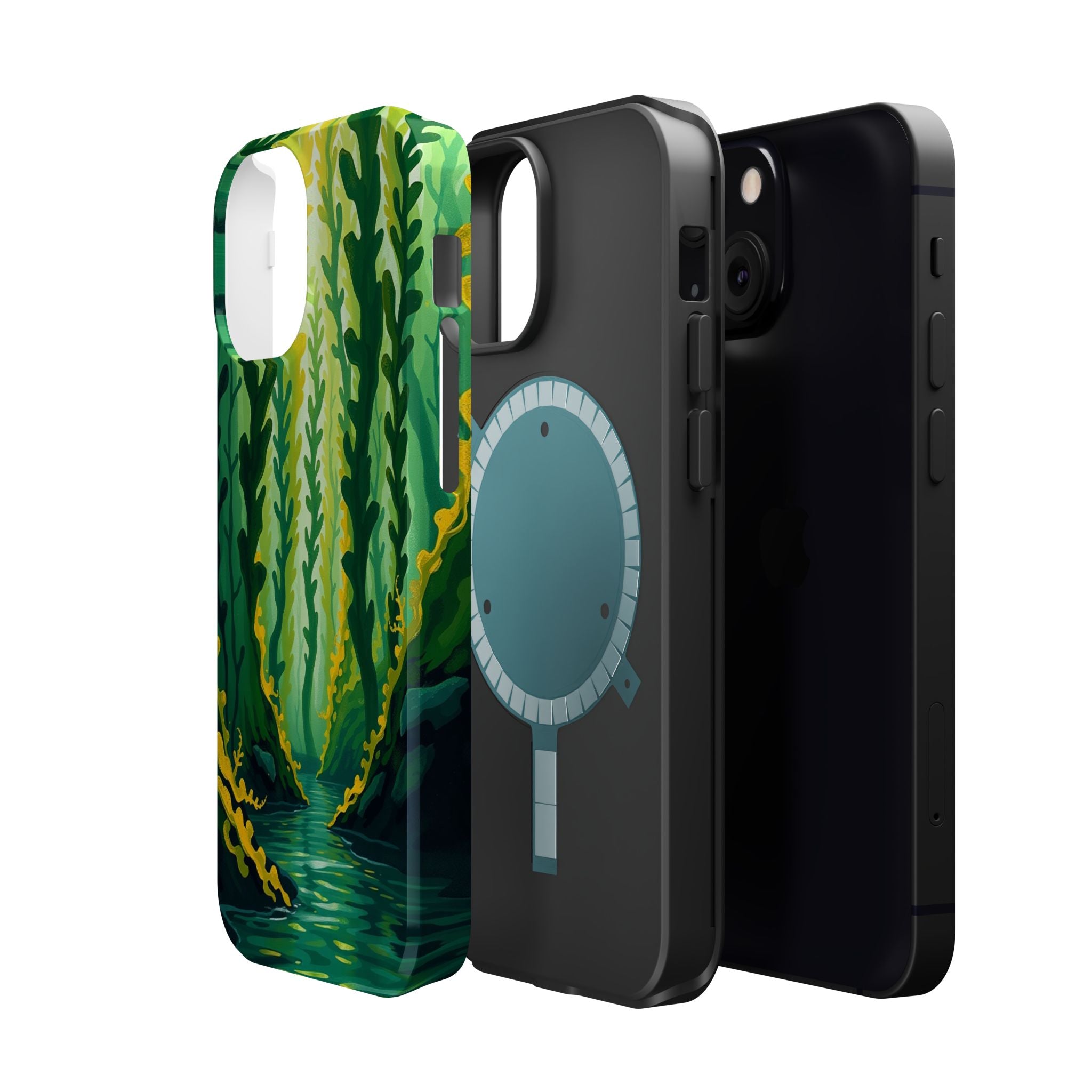 iPhone Kelp Forest Oil Painting Impressionist Slim iPhone Everyday · iPhone Case