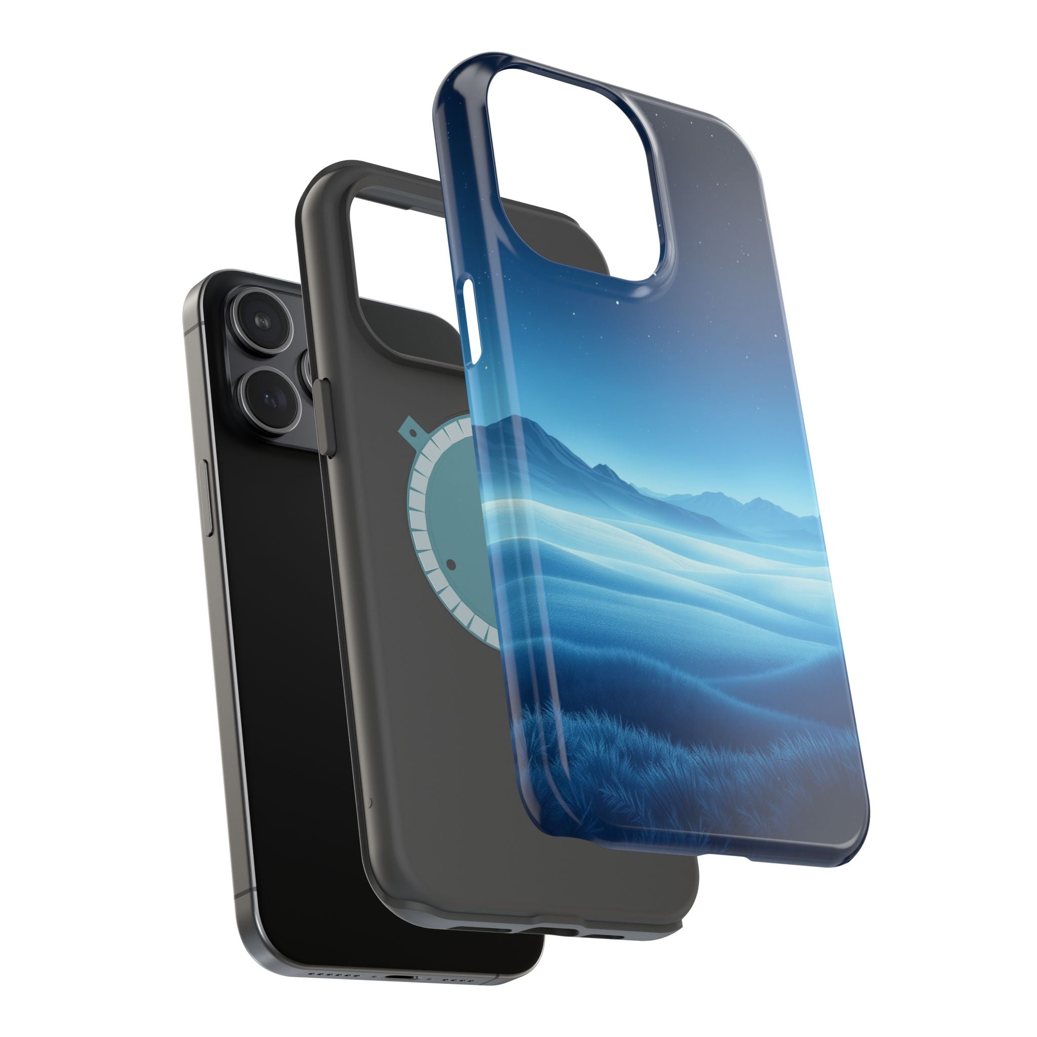iPhone Midnight Blue And Silver Tundra Expanse Clean iPhone 17 Minimal · iPhone