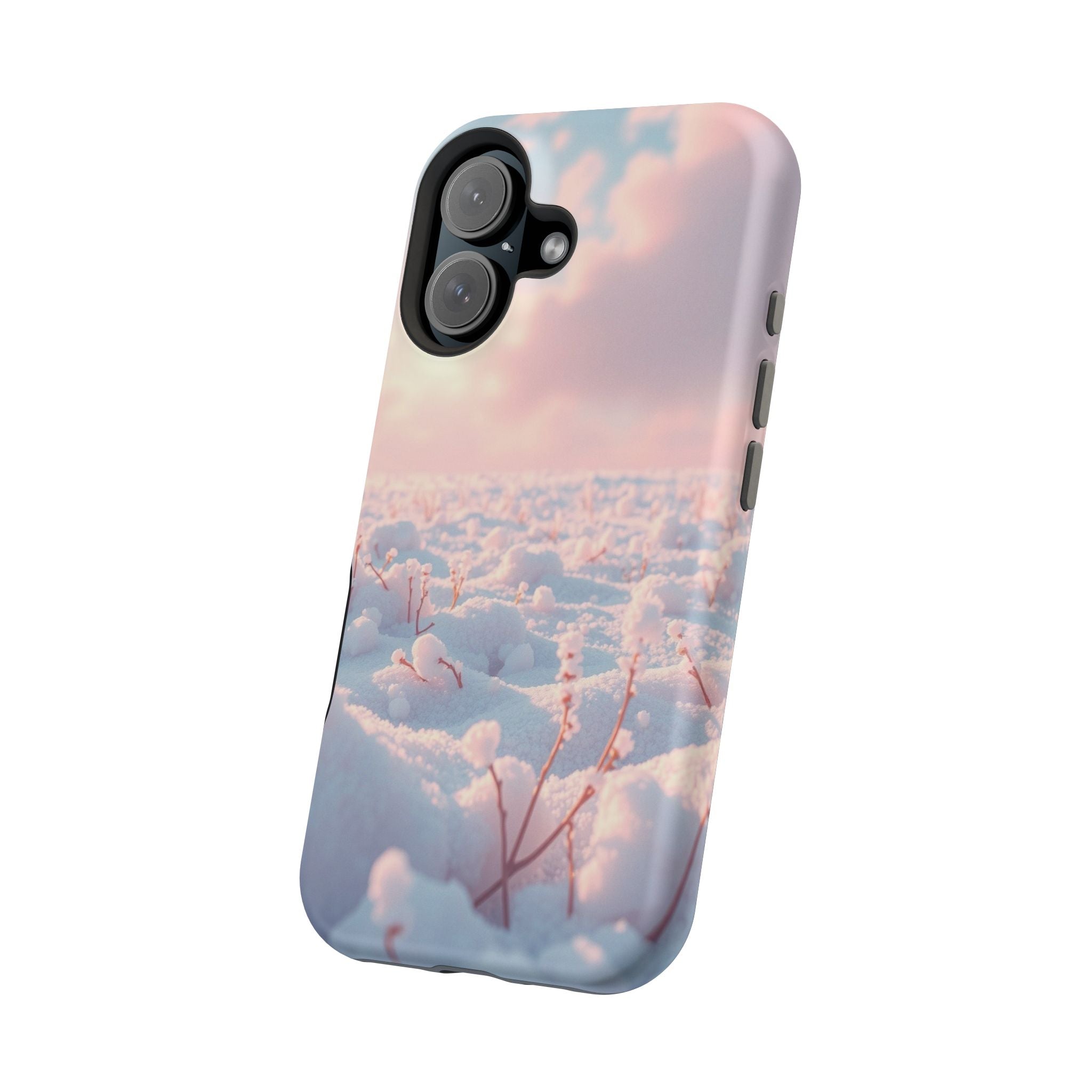 iPhone Snow Field Enchanted Art 13 Bold Modern Everyday Snap Case · iPhone Case