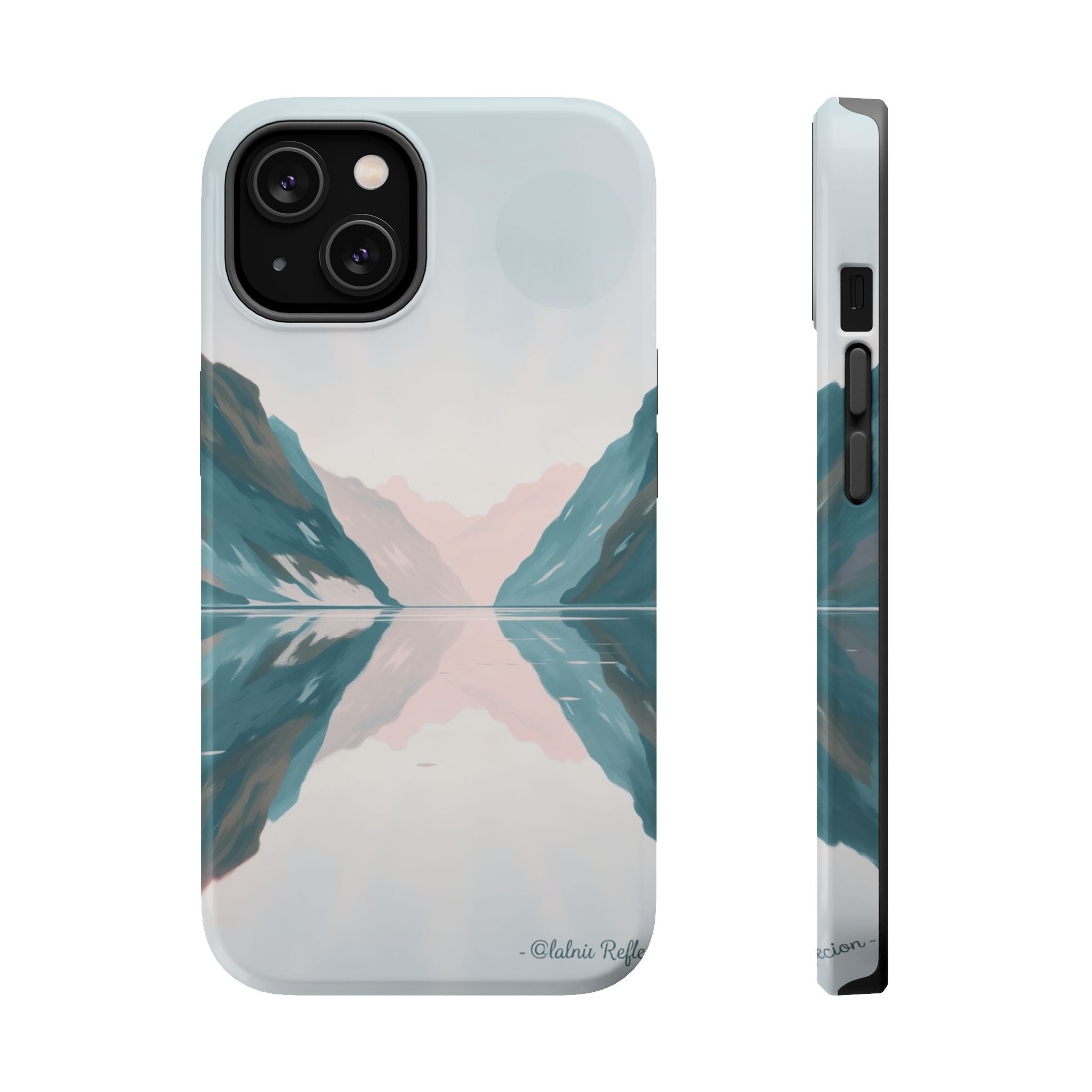 iPhone Fjord Reflection Oil Painting Impressionist iPhone Artistic · iPhone Case