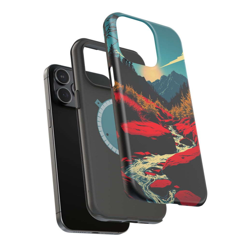 iPhone Earthy Spring Creek Design Bold Modern Everyday Snap Case · iPhone Case
