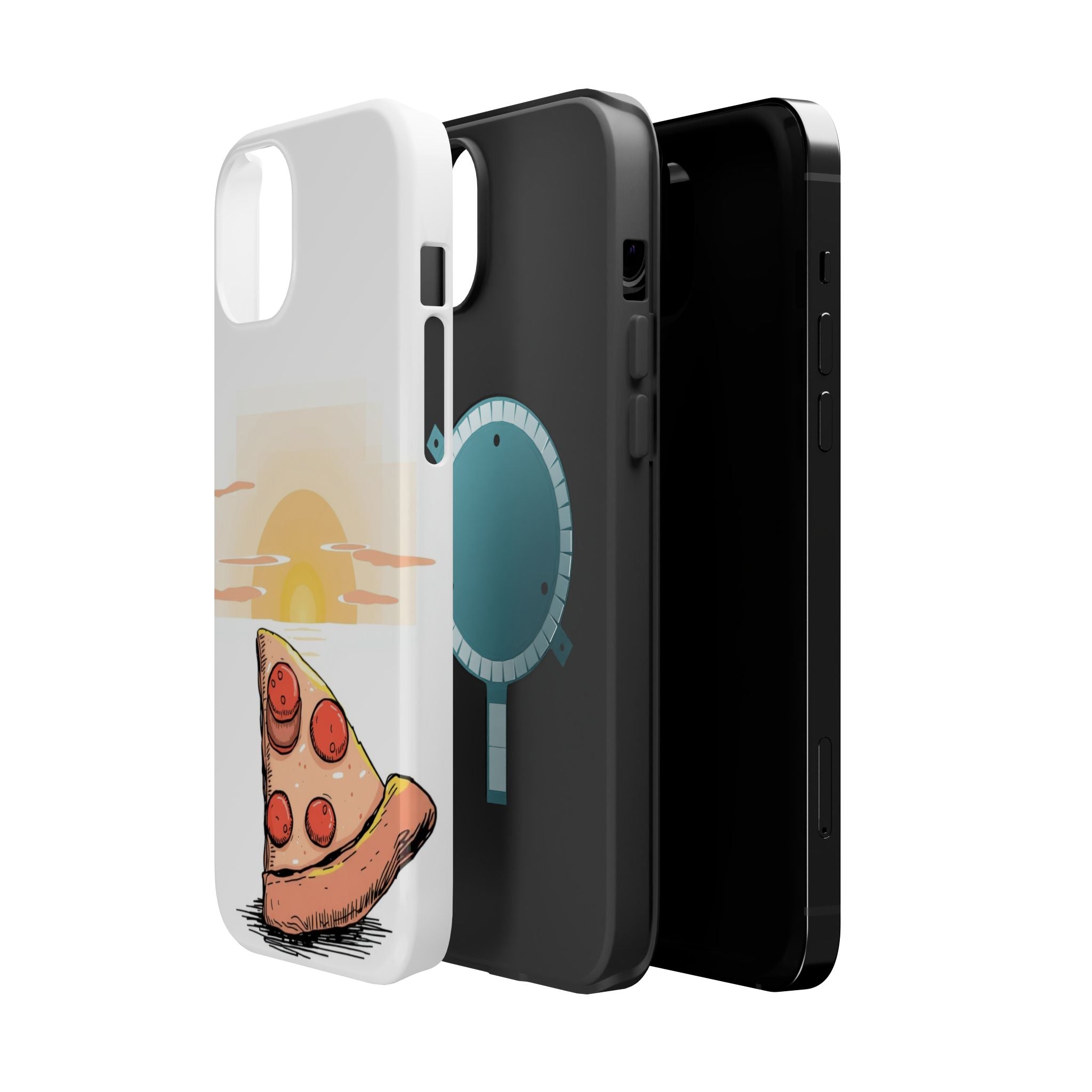 iPhone Earthy Pizza Slice Sunset Design Slim Everyday Designer Case · iPhone Cas