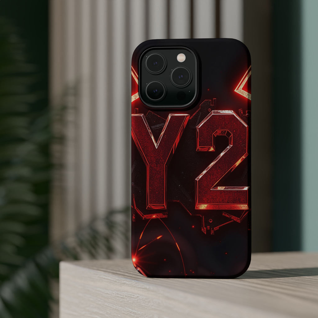 iPhone Y2K Holographic Bold Art Slim Everyday Designer Case · iPhone Case