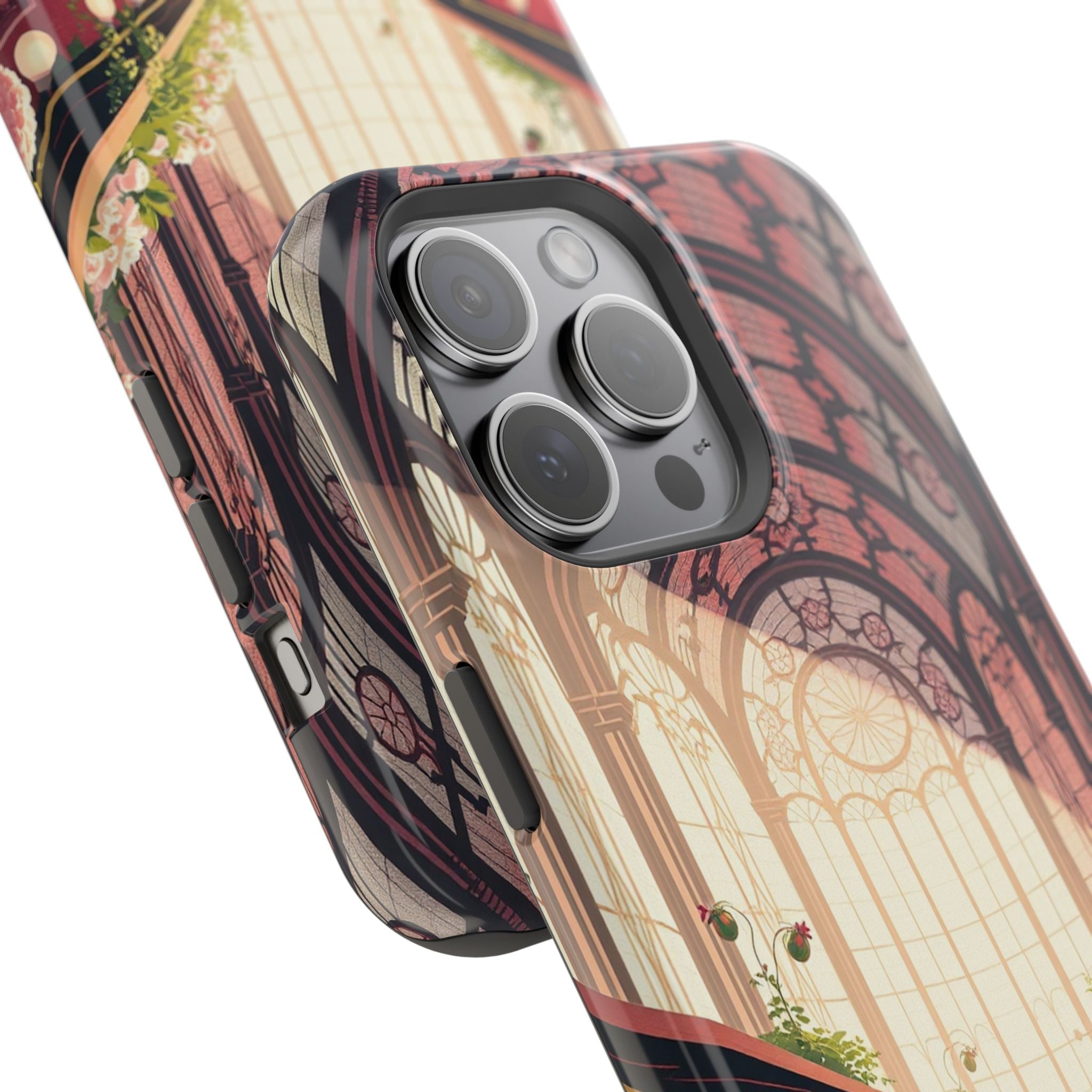 iPhone Flower Market Stained Glass Bold Modern Everyday Snap Case · iPhone Case