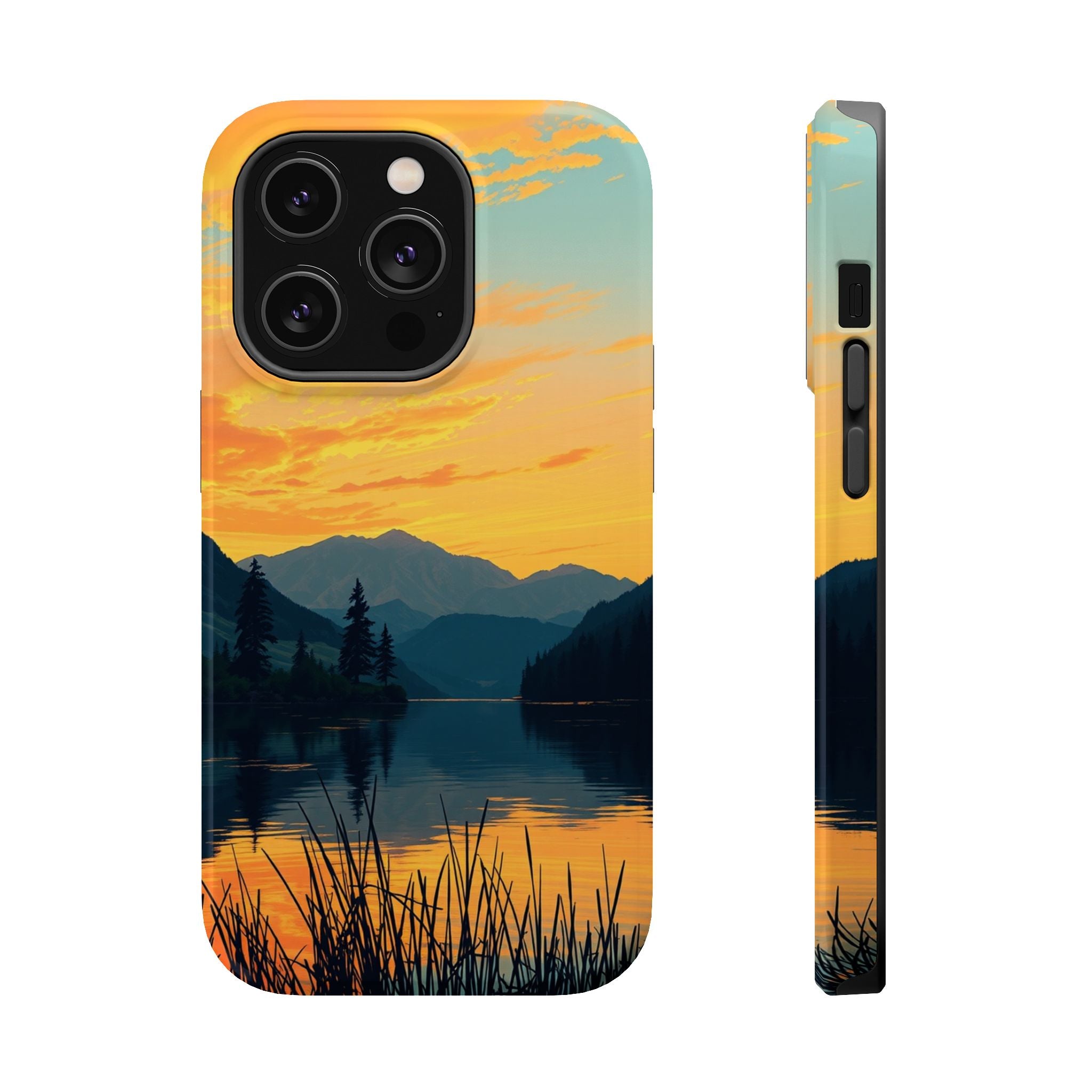 iPhone Lake at Twilight Oil Painting Impressionist iPhone Artistic · iPhone Case
