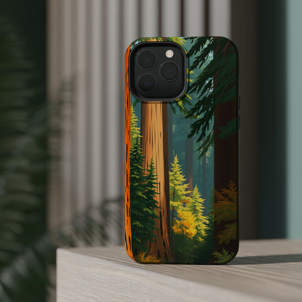 iPhone Redwood Forest Oil Painting Impressionist Clean iPhone Minimal · iPhone C