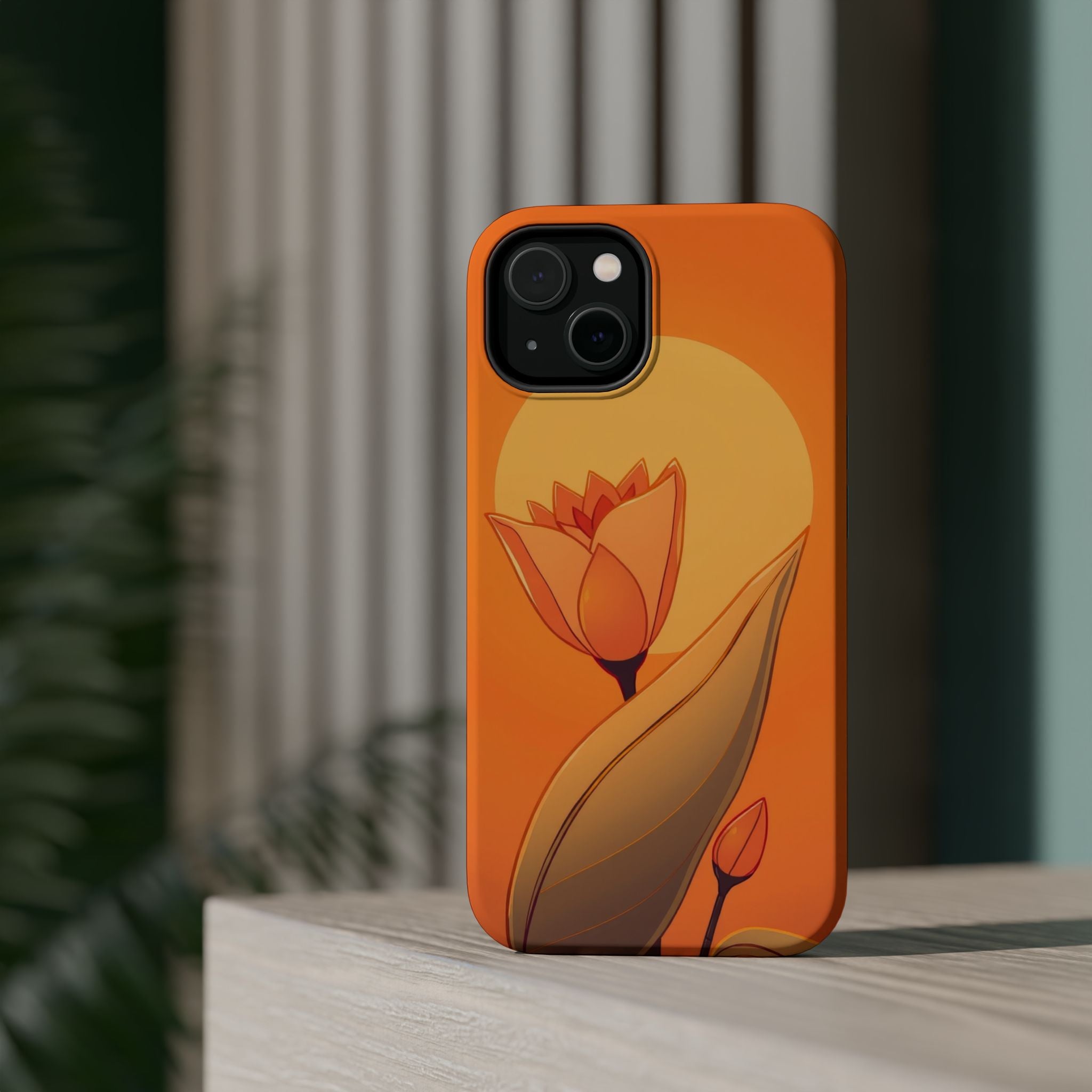 iPhone Bloom and Leaf Minimalist Line Art Slim iPhone Everyday Designer · iPhone