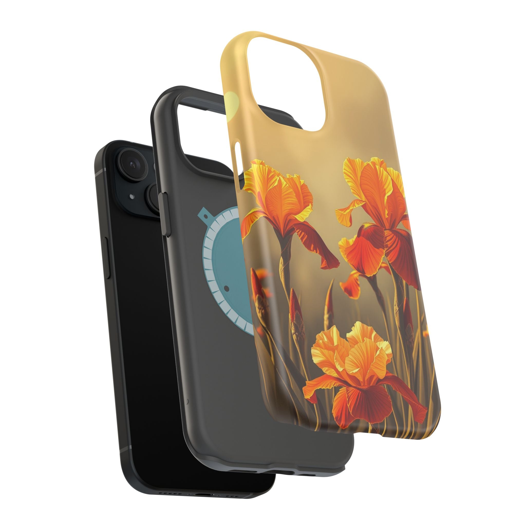 iPhone Iris Garden Gold Foil Luxury Slim Everyday Designer Case · iPhone Case