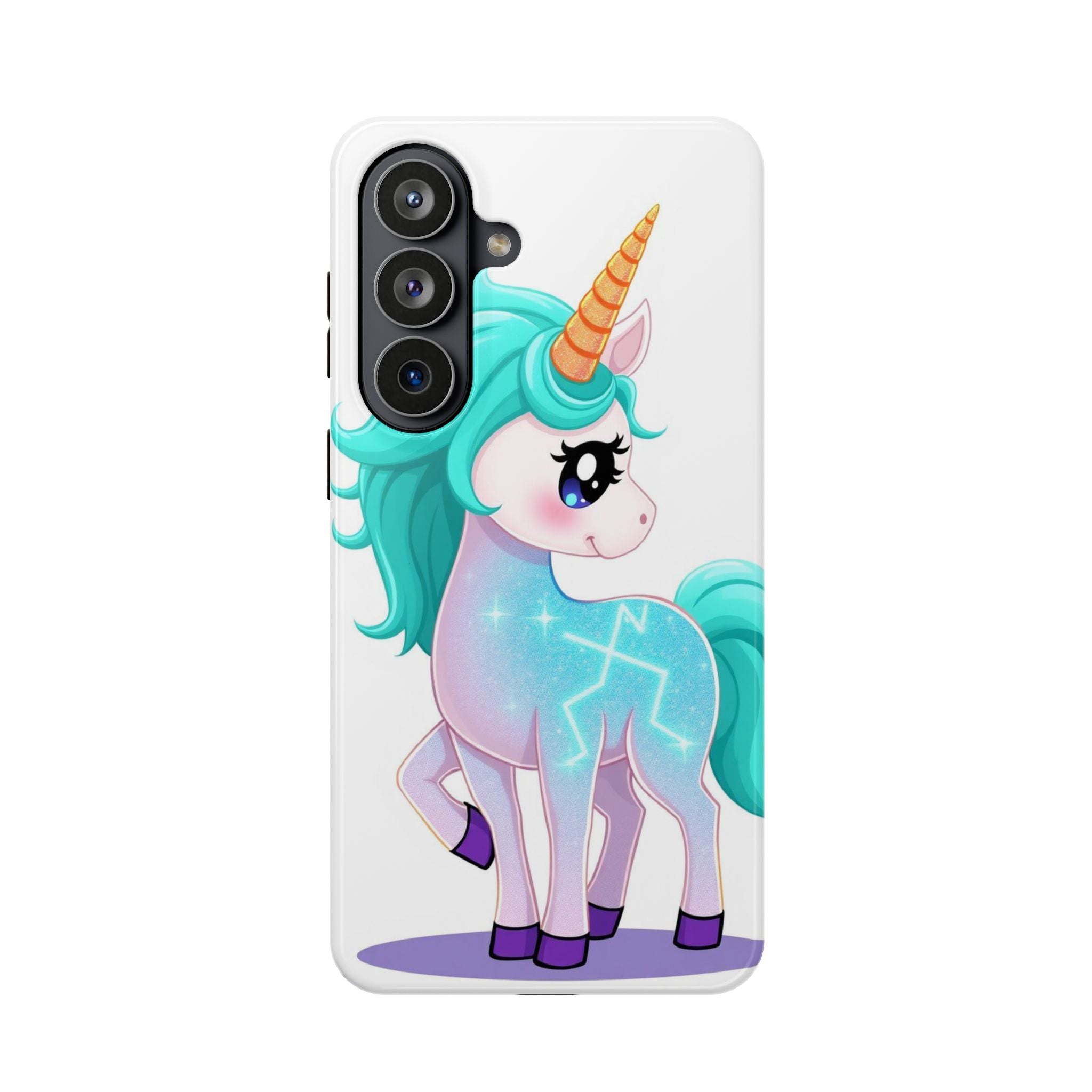 iPhone Turquoise Sparkle Unicorn Kids Fun iPhone Phone Case Gift · iPhone Case