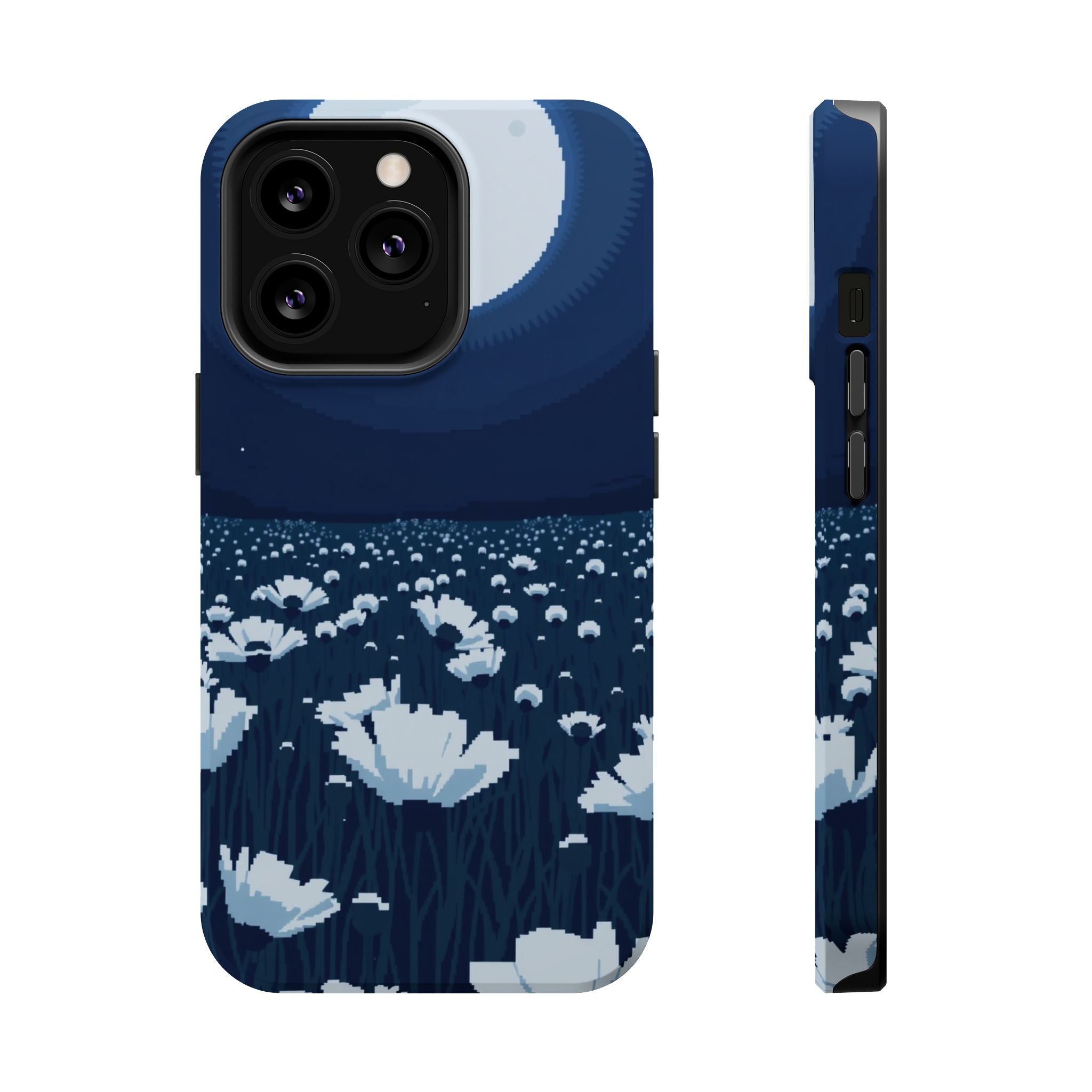 iPhone Poppy Field Pixel Art -Bit Bold Modern Everyday Snap Case · iPhone Case