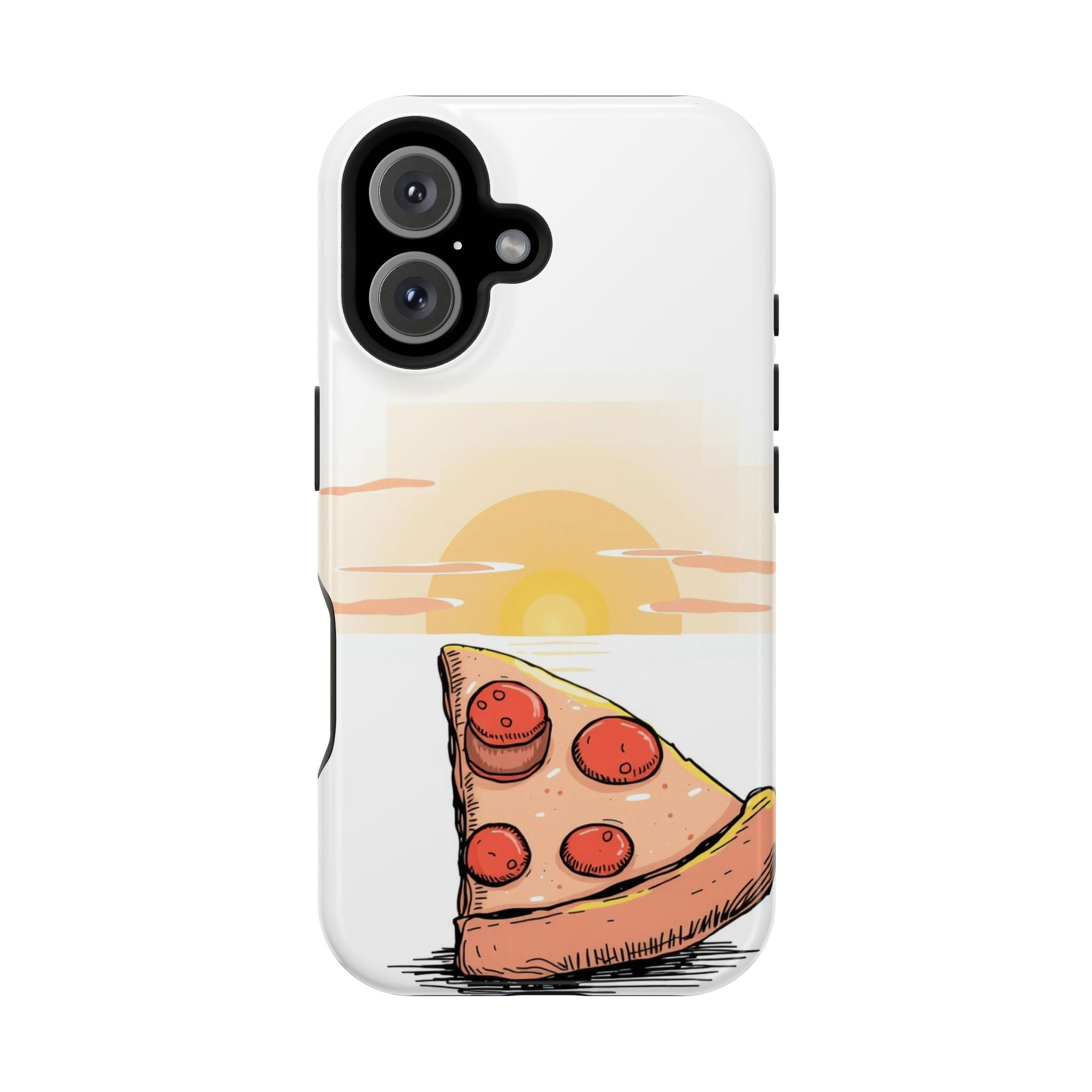 iPhone Earthy Pizza Slice Sunset Design Slim Everyday Designer Case · iPhone Cas