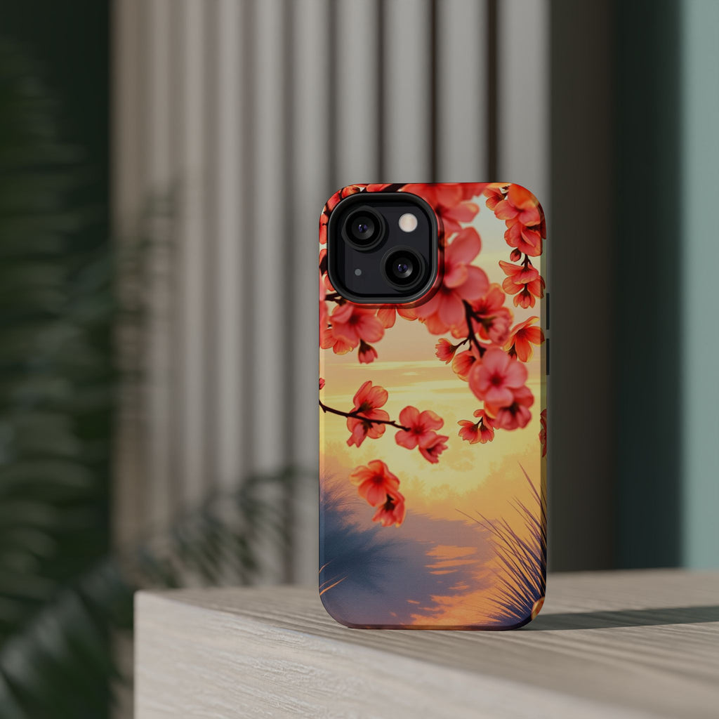 iPhone Sunset Amber And Peach Blossom Trail Slim Snap Cas Carry Case · iPhone Ca