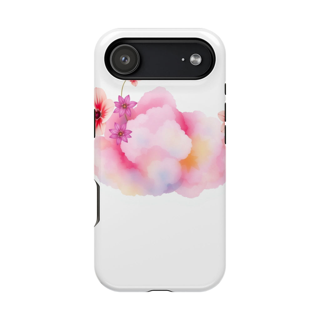 iPhone Pastel Floral Cloud Vibrant Watercolor Carry Case Slim Snap Case · iPhone