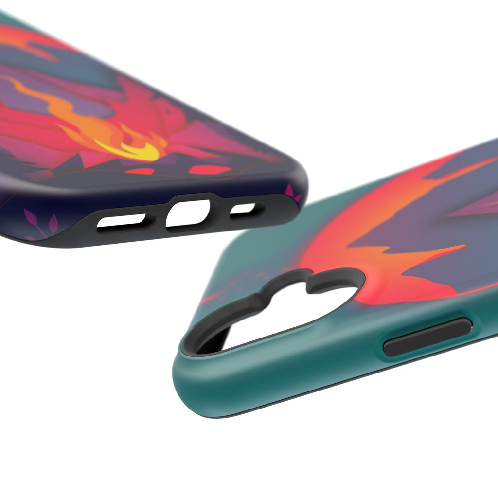 iPhone Cyan And Magenta Wildfire Glow Slim Everyday iPhone 12 Designer · iPhone