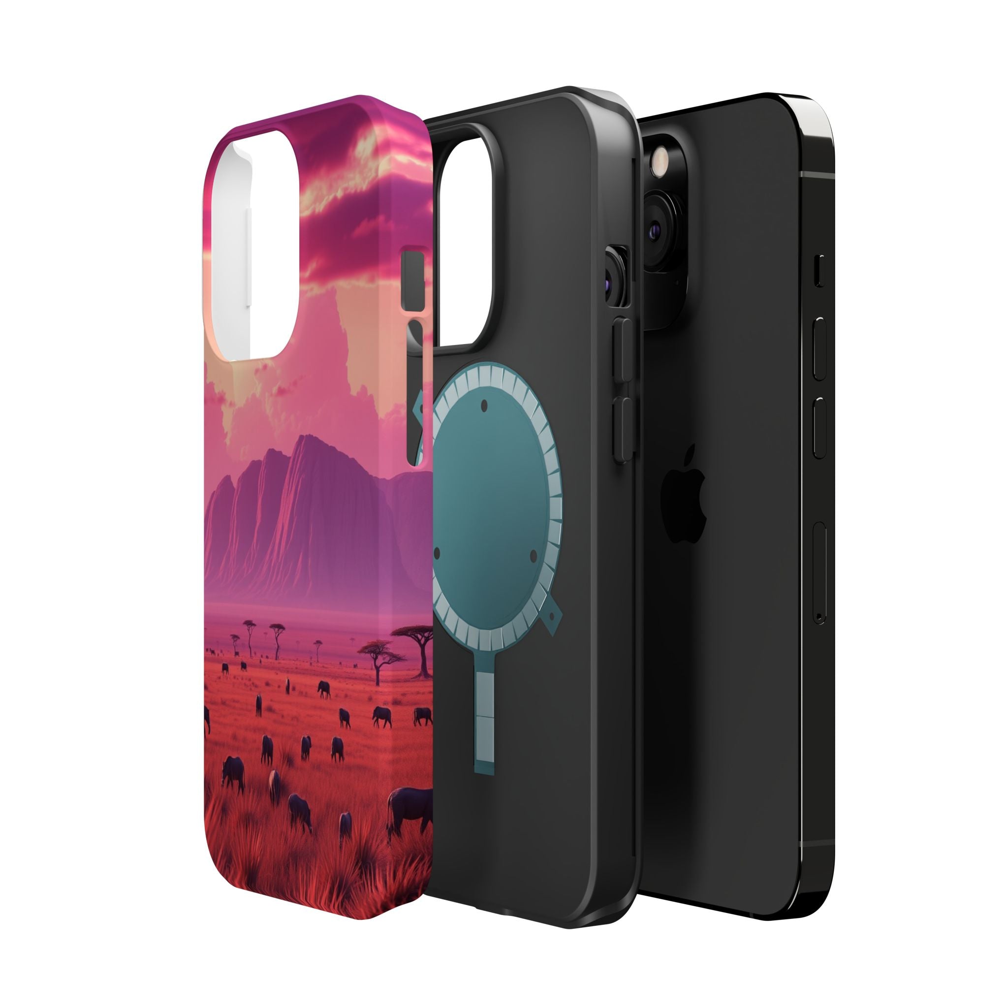 iPhone Cyan And Magenta Savanna Horizon Slim Everyday iPhone Designer · iPhone C