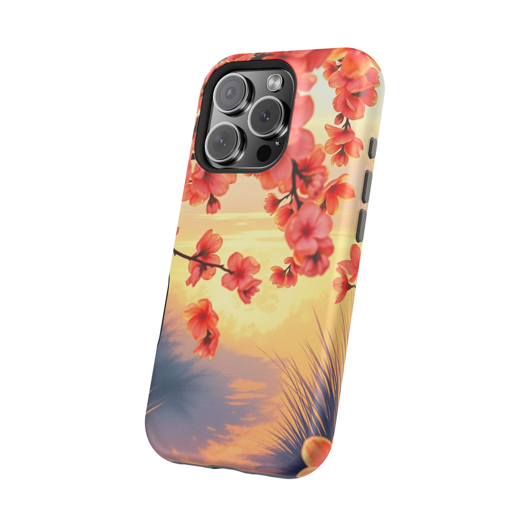 iPhone Sunset Amber And Peach Blossom Trail Slim Snap Cas Carry Case · iPhone Ca