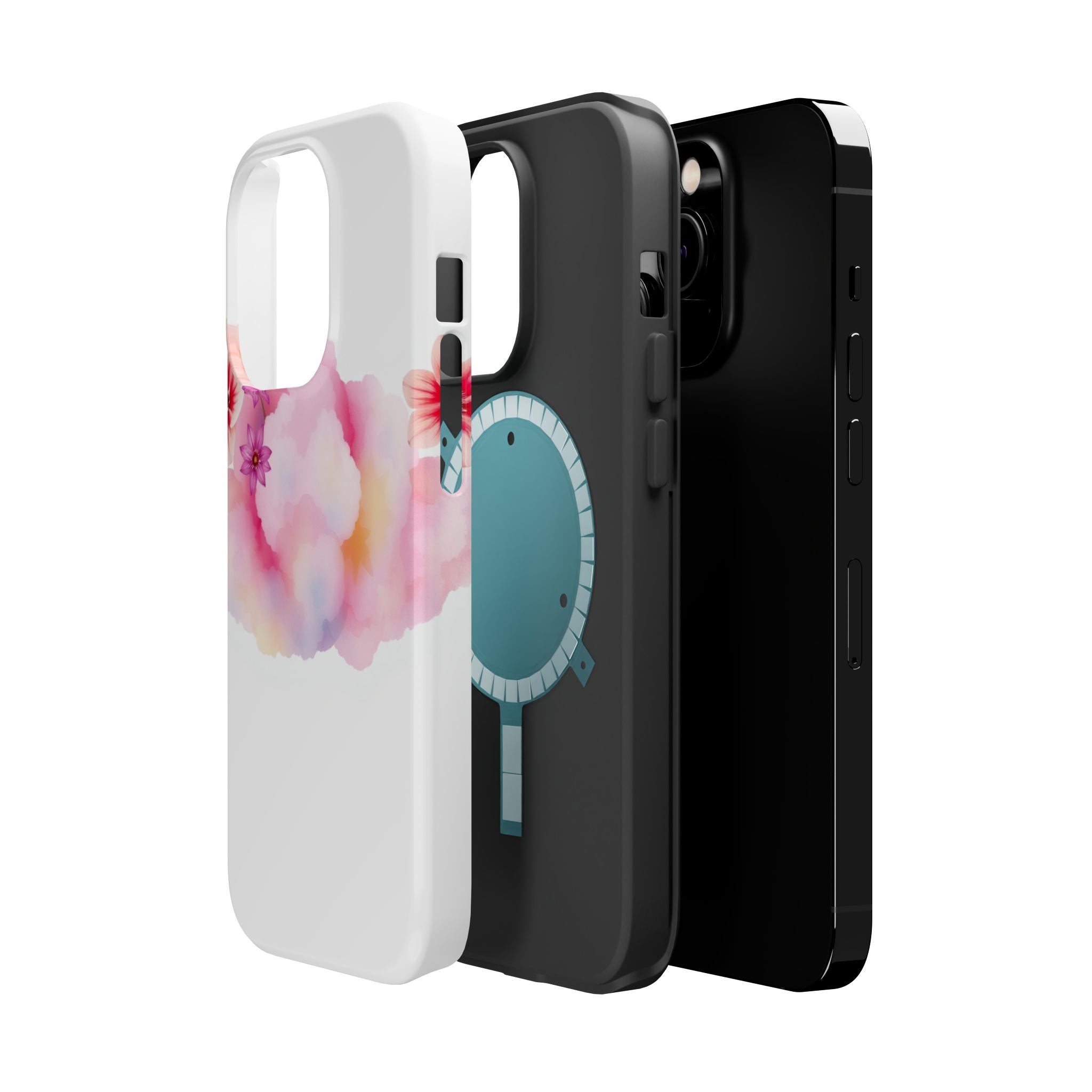 iPhone Pastel Floral Cloud Vibrant Watercolor Carry Case Slim Snap Case · iPhone