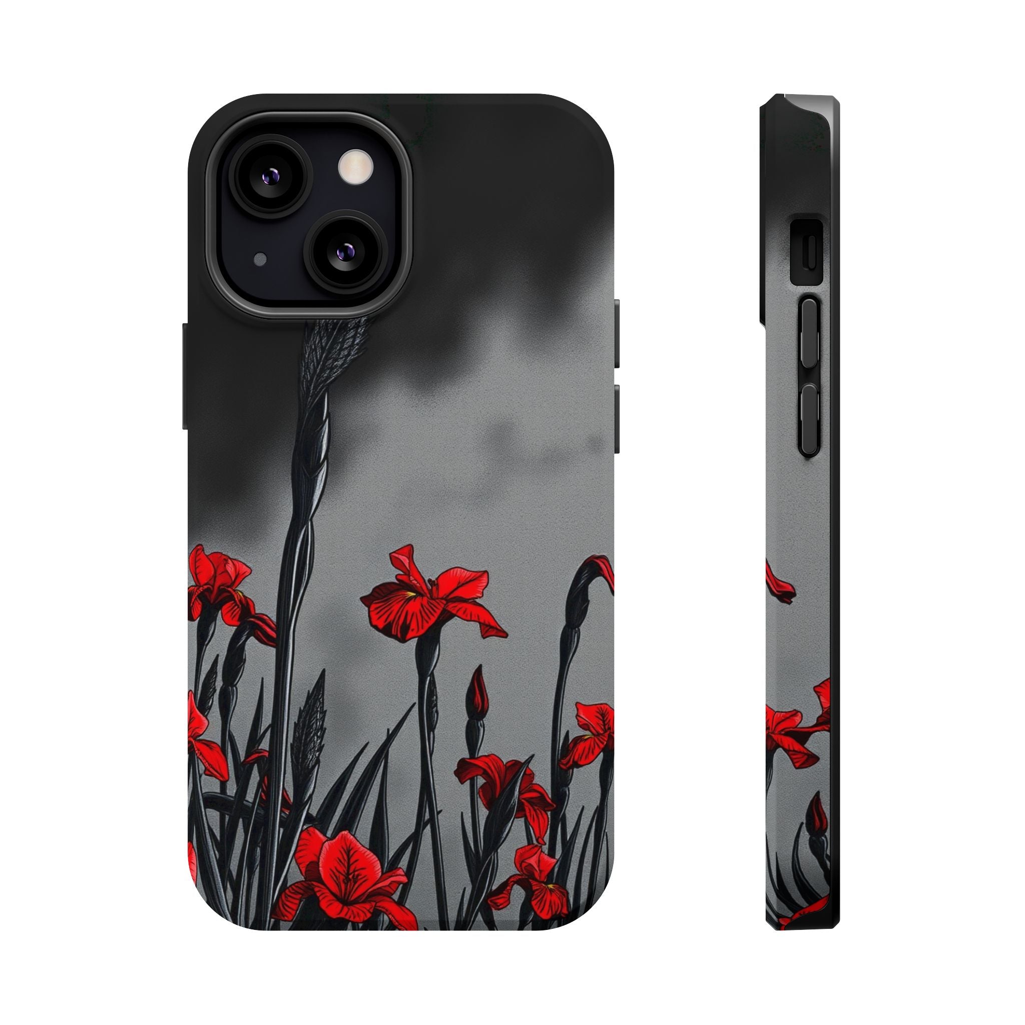 iPhone Iris Garden Cinematic Art Soft Finish Everyday Cas Slim Snap Case · iPhon