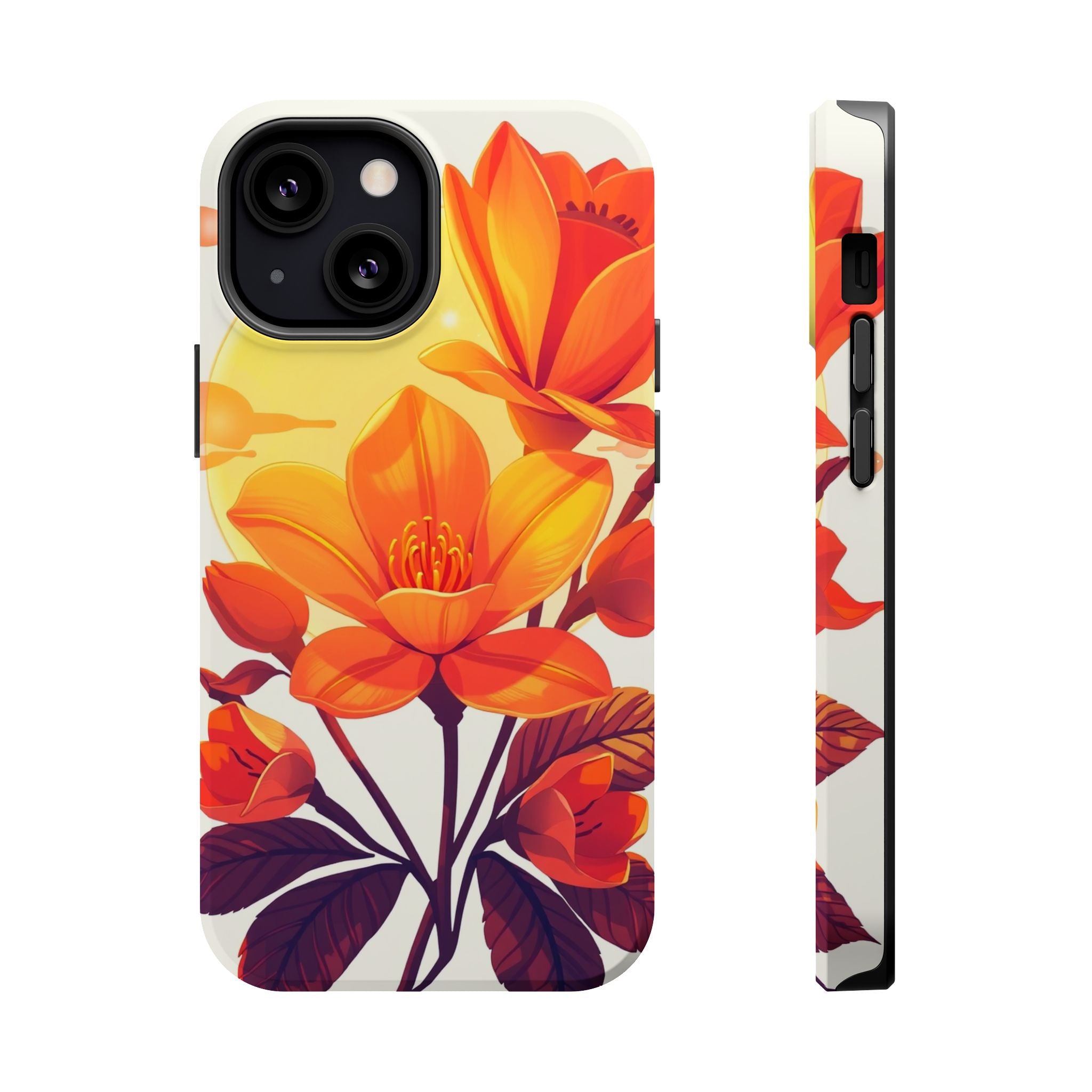iPhone Dreamy Neon Floral Design Bold Modern Everyday Snap Case · iPhone Case
