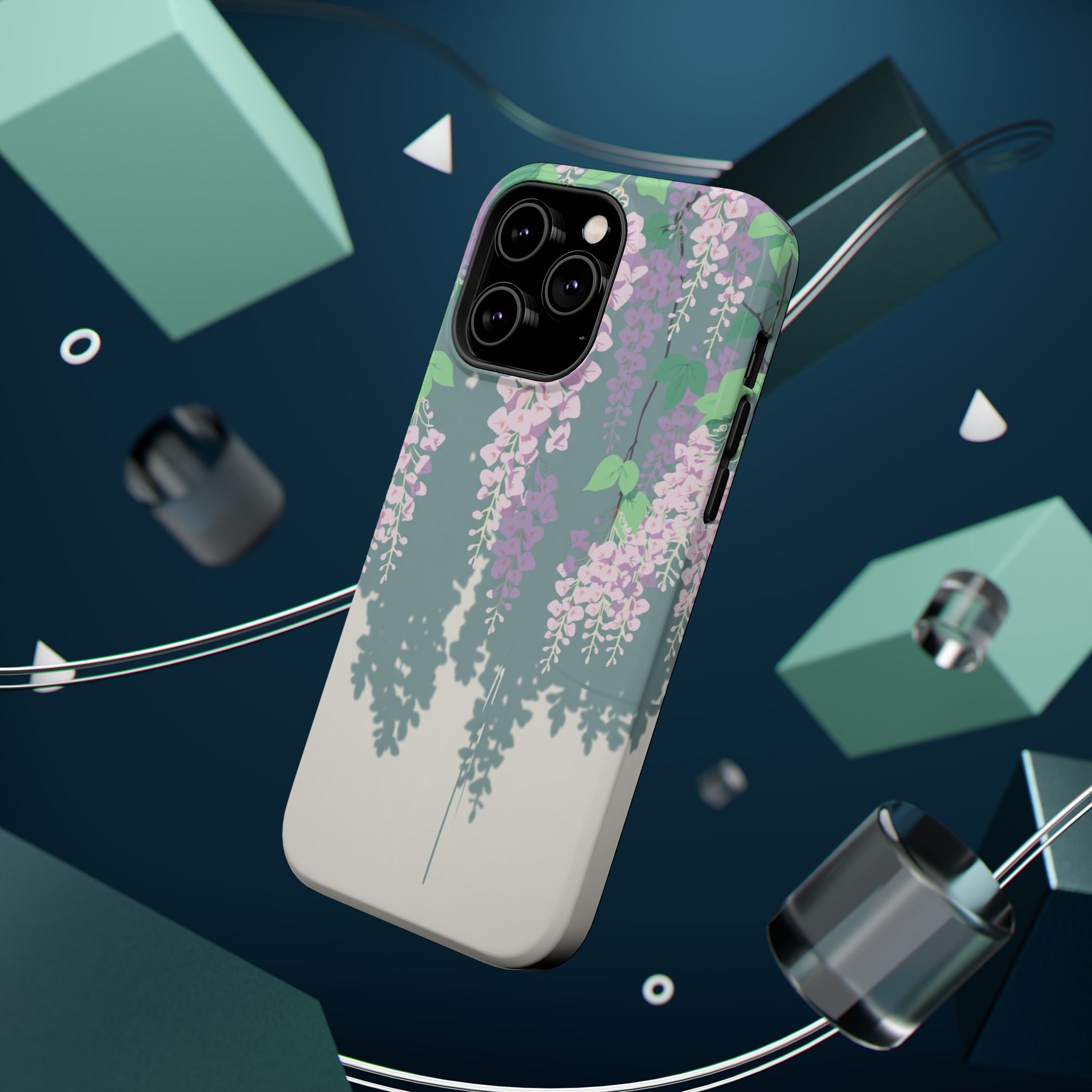 iPhone Dreamy Wisteria Cascade Design Slim Everyday Designer Case · iPhone Case