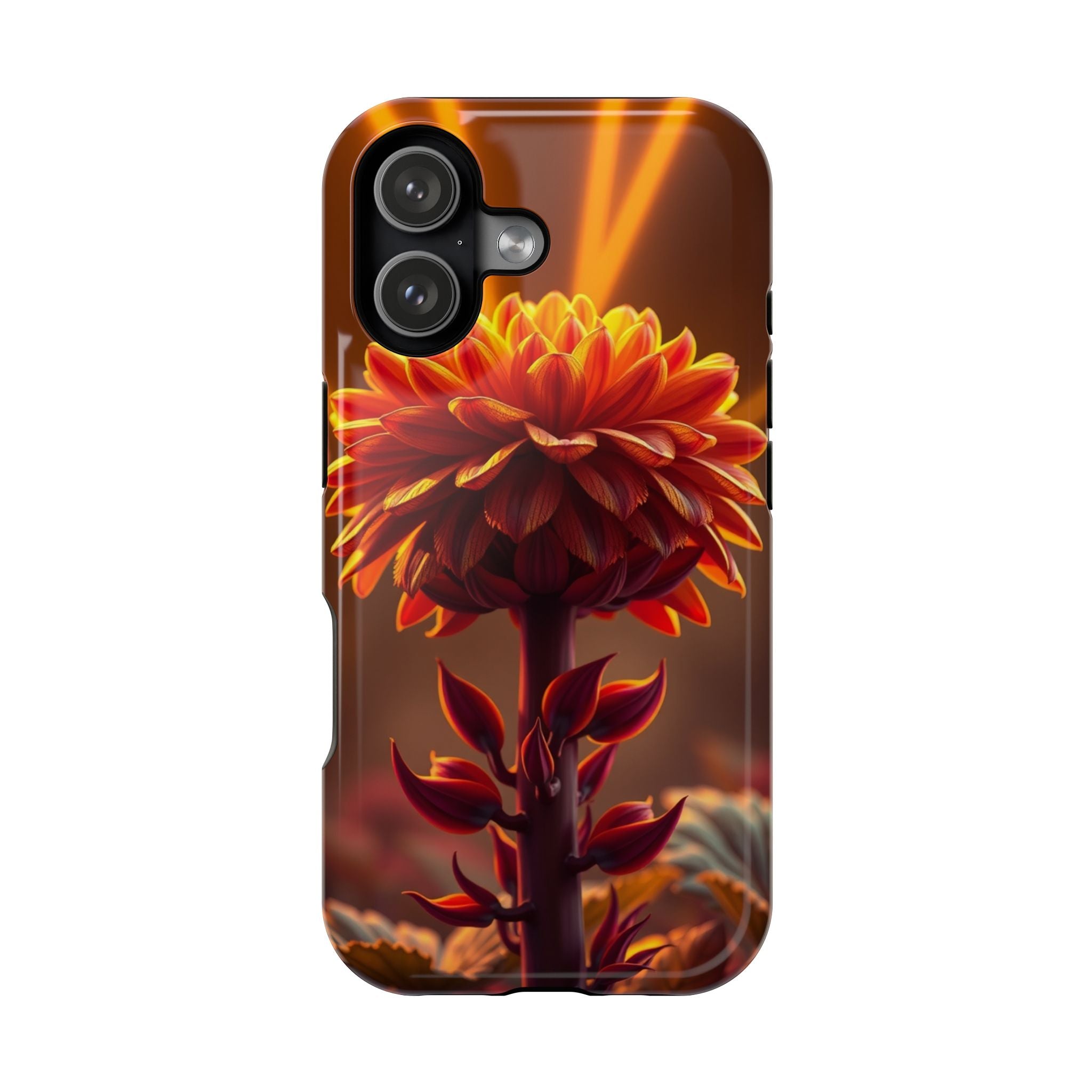 iPhone Mustard And Rust Ranunculus Stack Slim Everyday iPhone Designer · iPhone