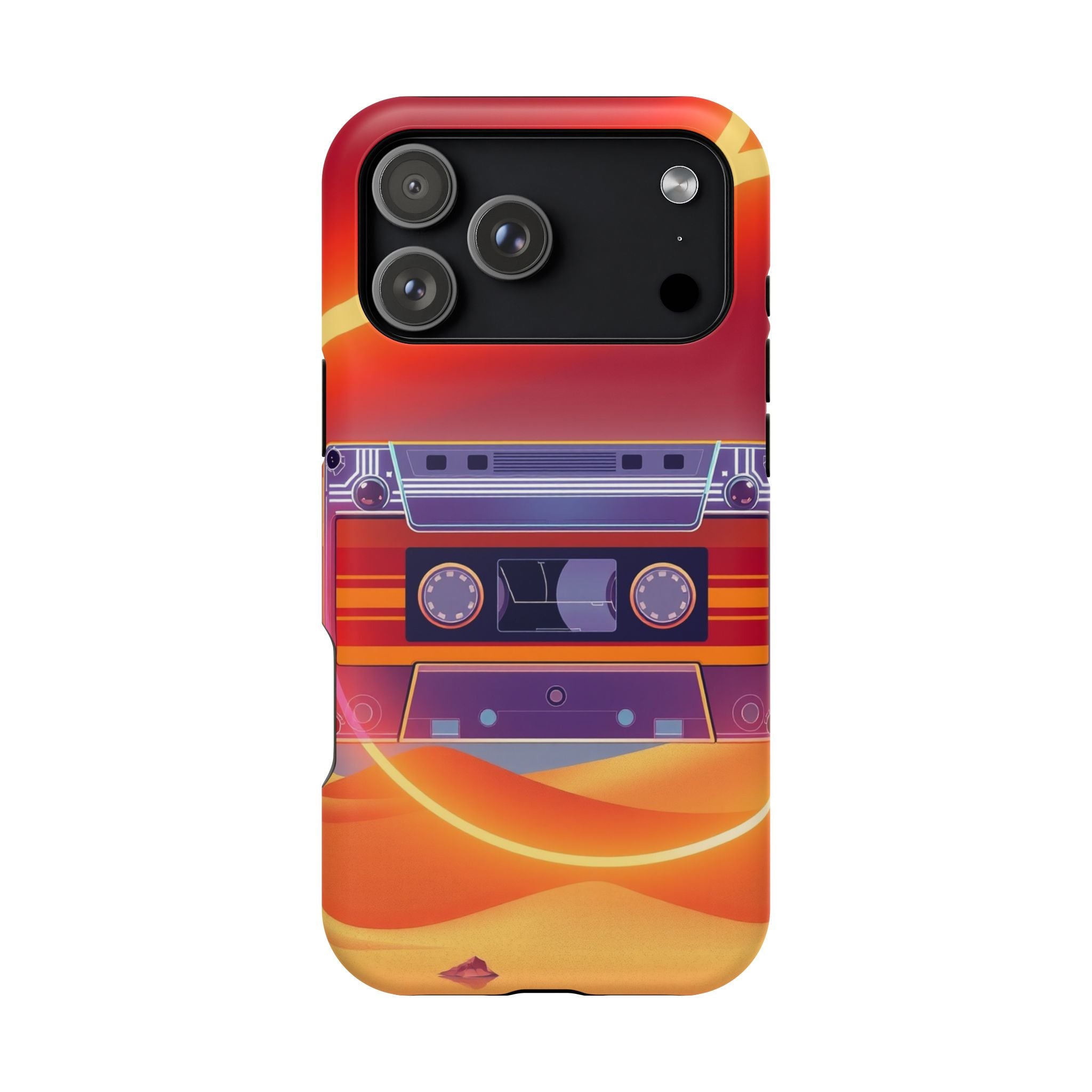 iPhone Cassette Tape Rewind Bold Art Slim Everyday Designer Case · iPhone Case