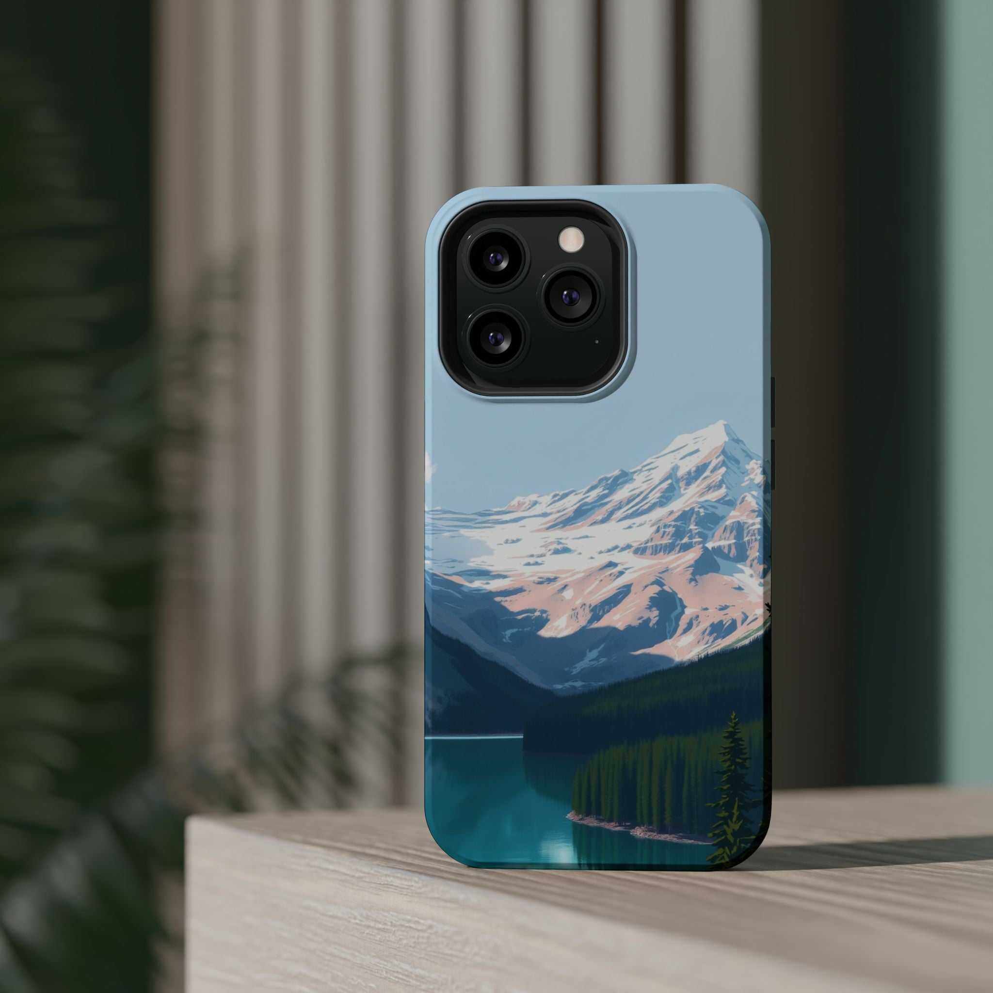 iPhone Serene Glacier Lake Design Bold Modern Everyday Snap Case · iPhone Case